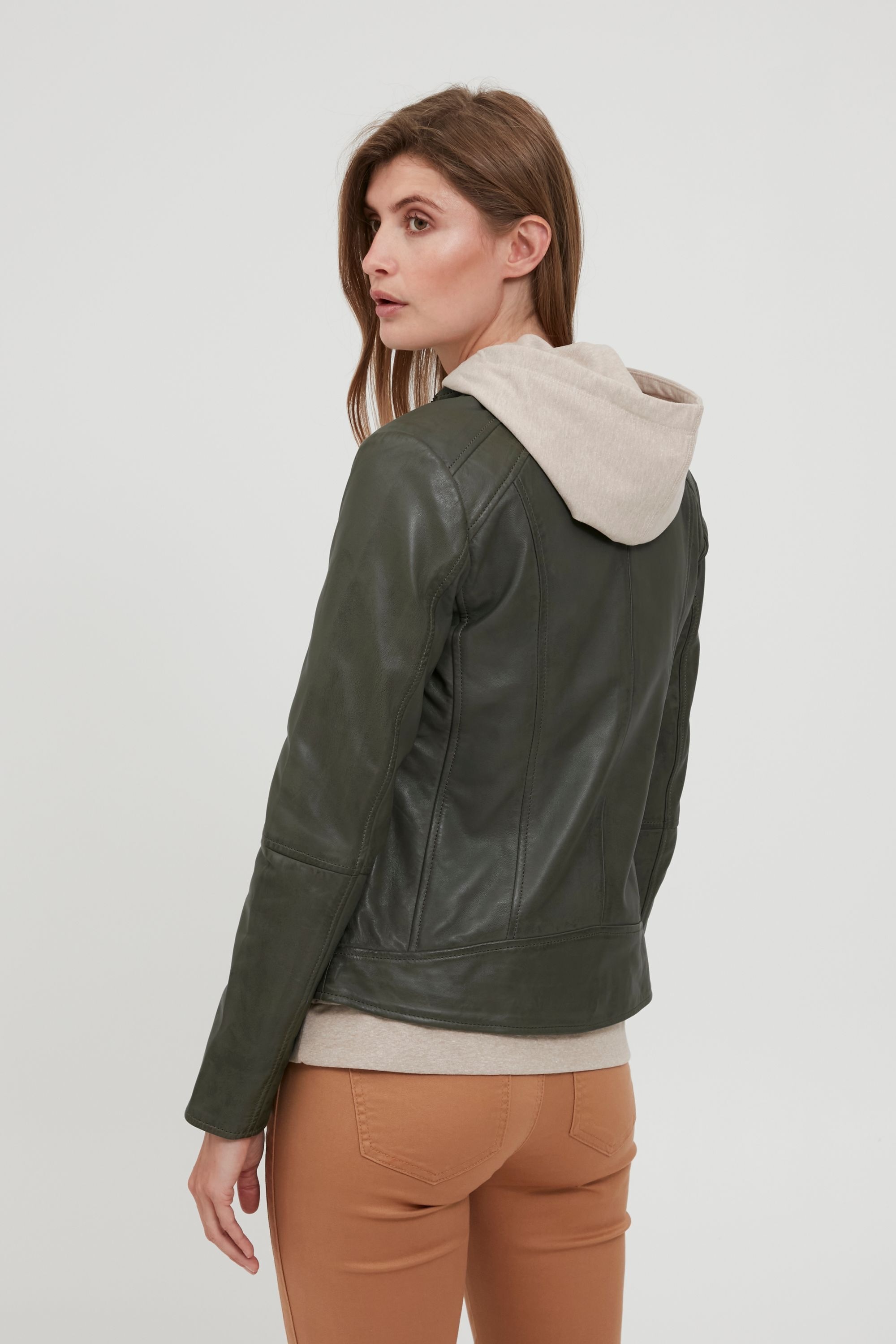 fransa Lederjacke »Lederjacke FRBaleather«, ohne Kapuze