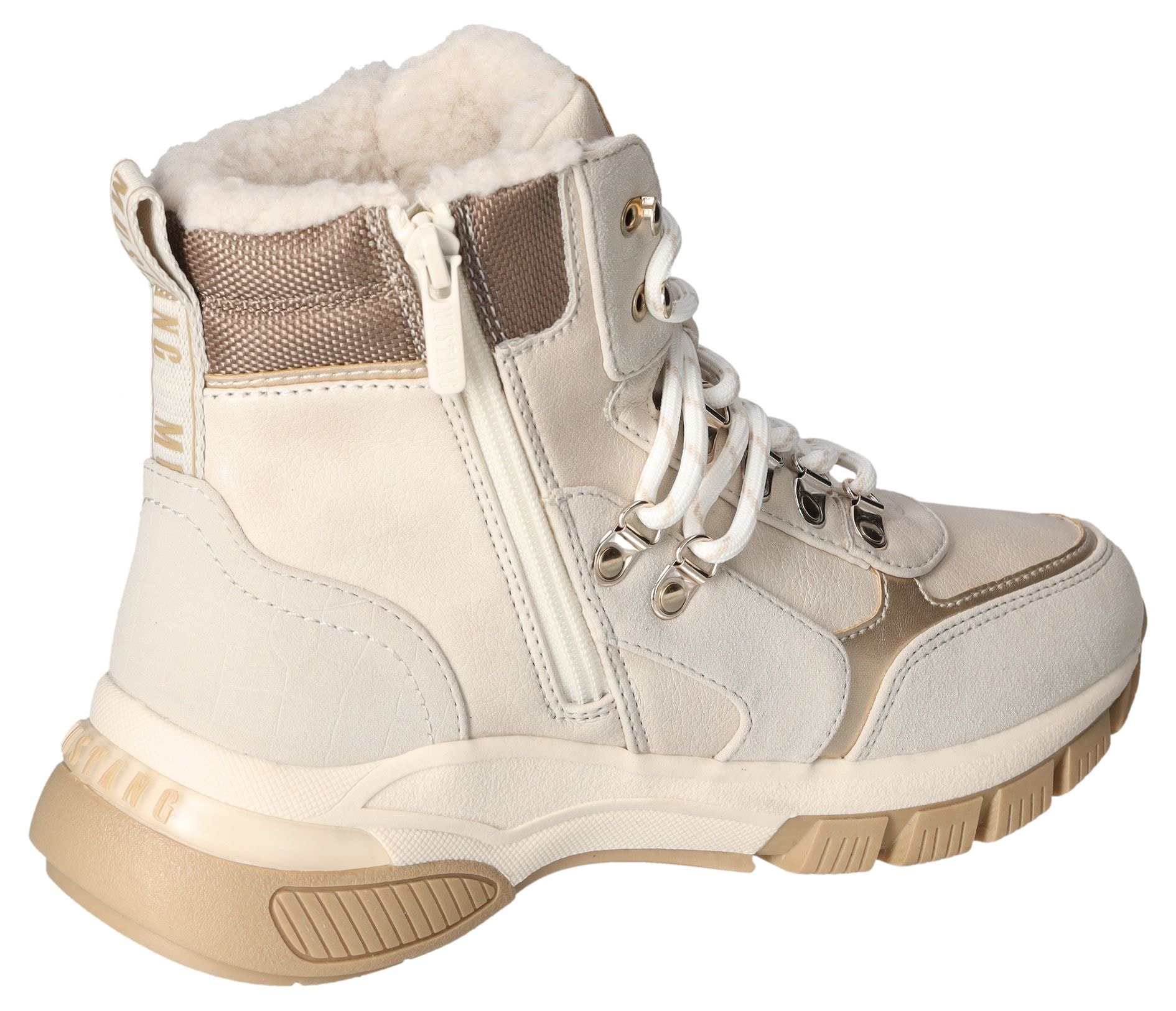 Mustang Shoes Winterboots, Schnürboots, Outdoorboots, Warmfutter, mit Schaftrandpolsterung