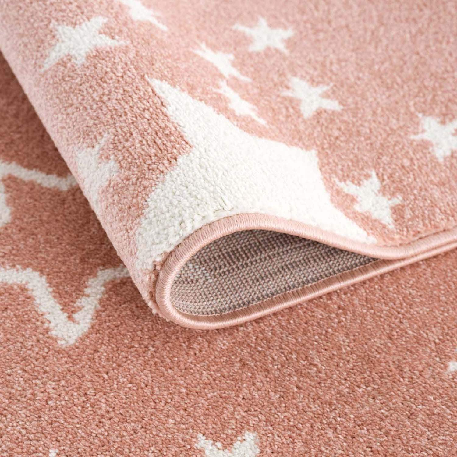 Carpet City Kinderteppich »Anime9387«, rund, 11 mm Höhe, Sternen-Teppich, Weicher Flor, Pflegeleicht, Kinderzimmer