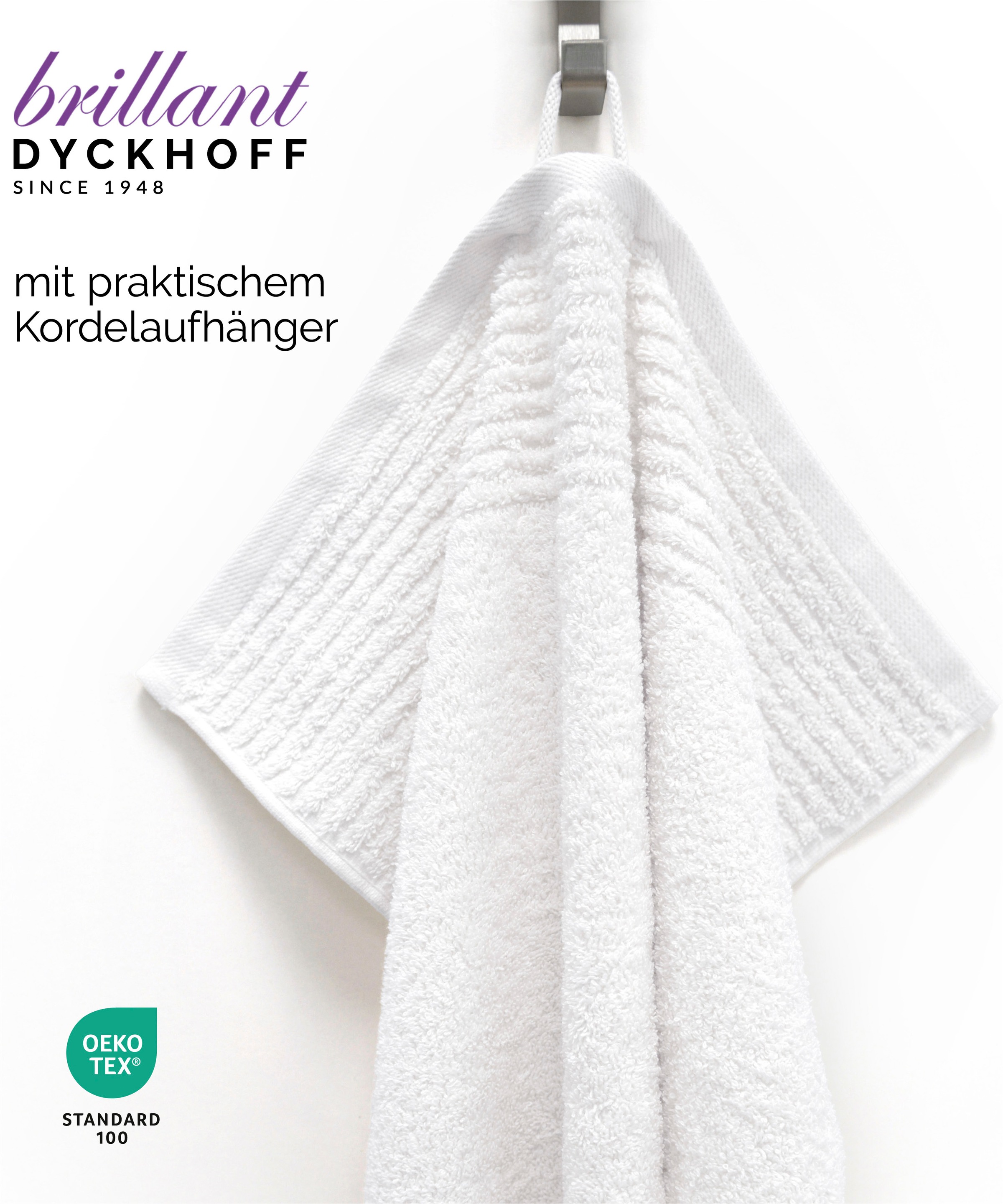 Dyckhoff Handtücher »Handtuch-Set BRILLANT 2-tlg., Baumwolle, 50x100 cm« Baumwolle