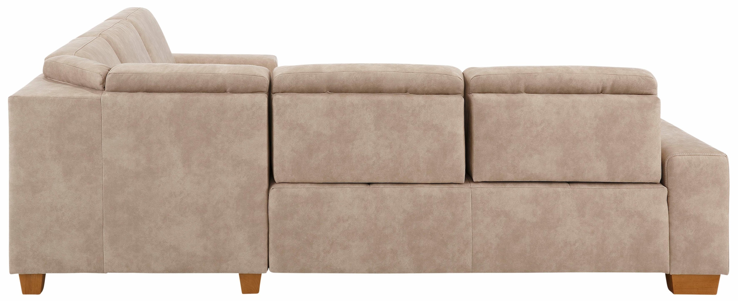 Home affaire Ecksofa »Puccini L-Form«, mit Federkern, Sitztiefenverstellung, Kontrastnaht
