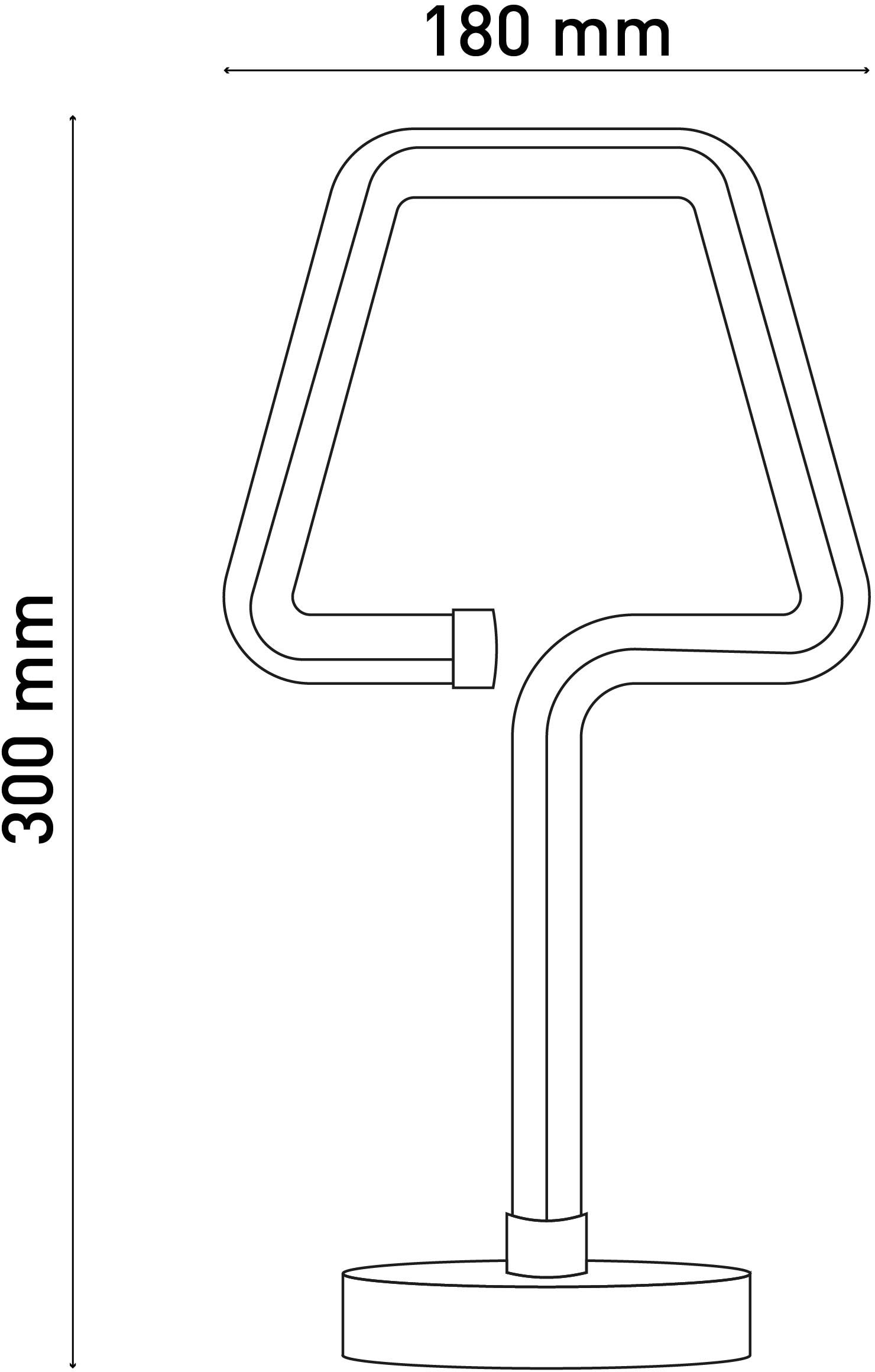 näve LED Tischleuchte »"Loop Line"«, modernes Design; mit Ein.-Ausschalter