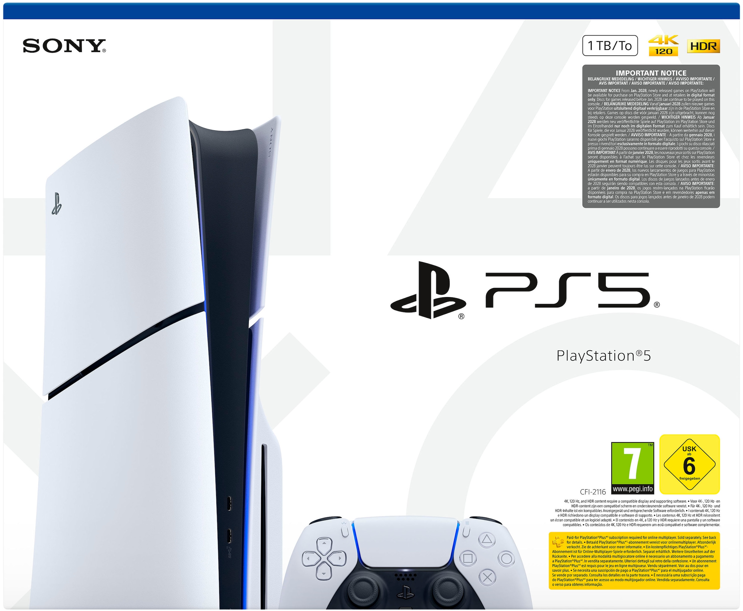 PlayStation 5 Konsolen-Set »PS5 Disk Edition (Slim) inkl. Halo: Campaign Evolved« 1.000 GB 1 TB