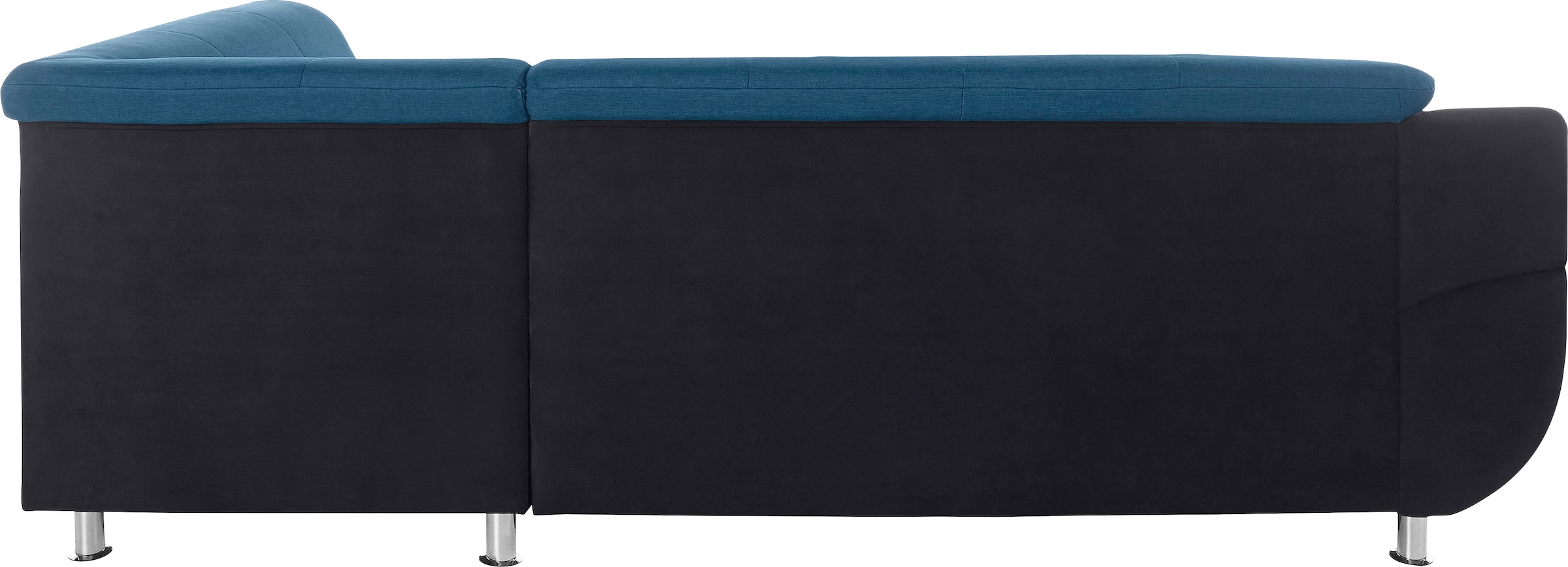 TRENDMANUFAKTUR Ecksofa »Rondo 3, zeitlos und bequem, Materialmix, breite Armlehnen, L-Form«, wahlweise mit Federkern für mehr Komfort, wahlweise mit Bettfunktion
