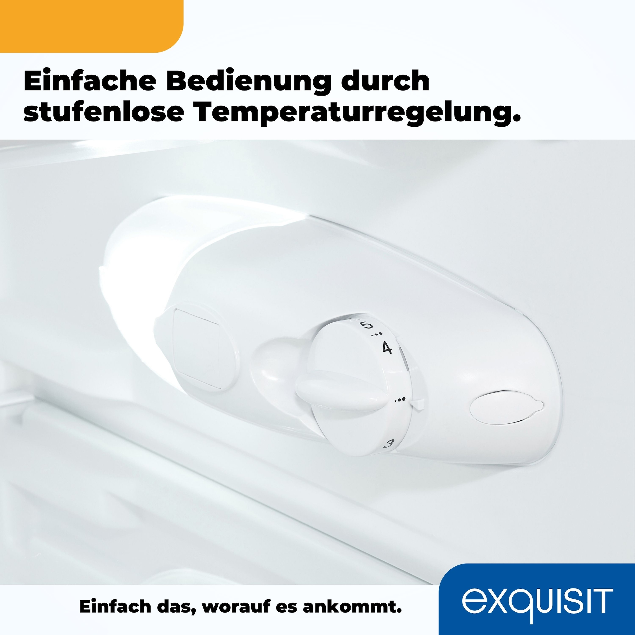 exquisit Kühlschrank »KS16-4-051C« 84,5 cm hoch 54,9 cm breit 107 L Mini-Kombi: stufenlos regulierbar, hell & für jede Küche