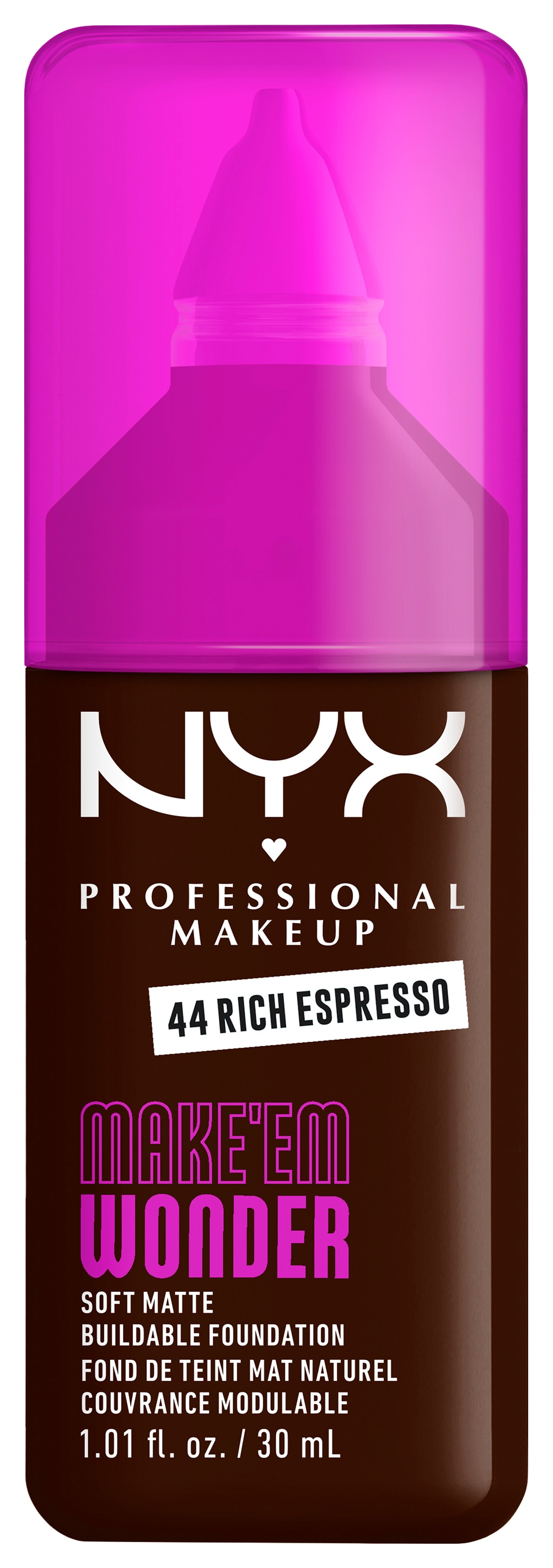 NYX PROFESSIONAL MAKEUP 1100000002199 »MAKE 'EM WONDER FOUNDATION« perfekter No-Makeup-Makeup-Look bis zum Full Glam