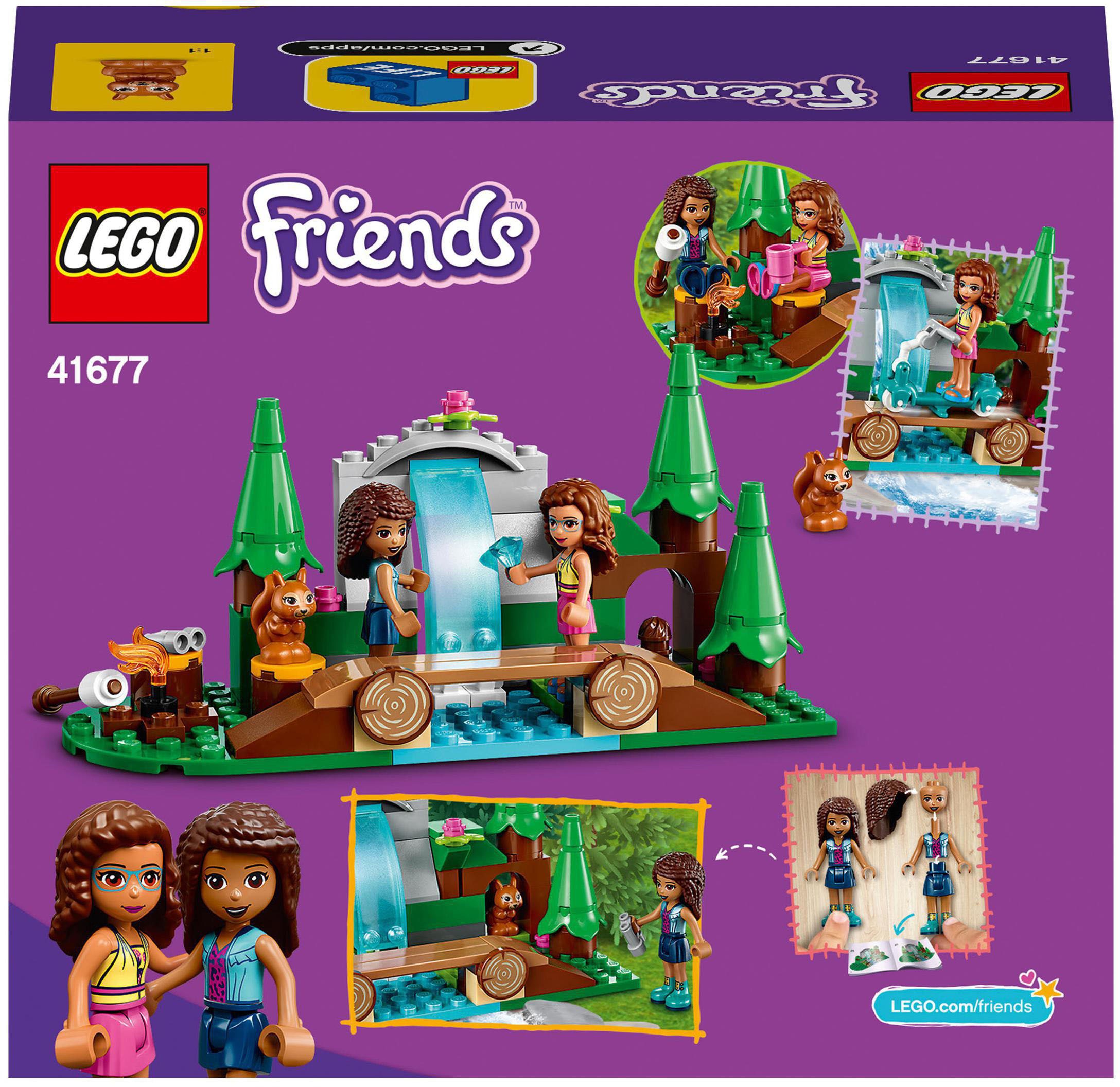 LEGO® Konstruktionsspielsteine »Wasserfall im Wald (41677), LEGO® Friends«, (93 St.)
