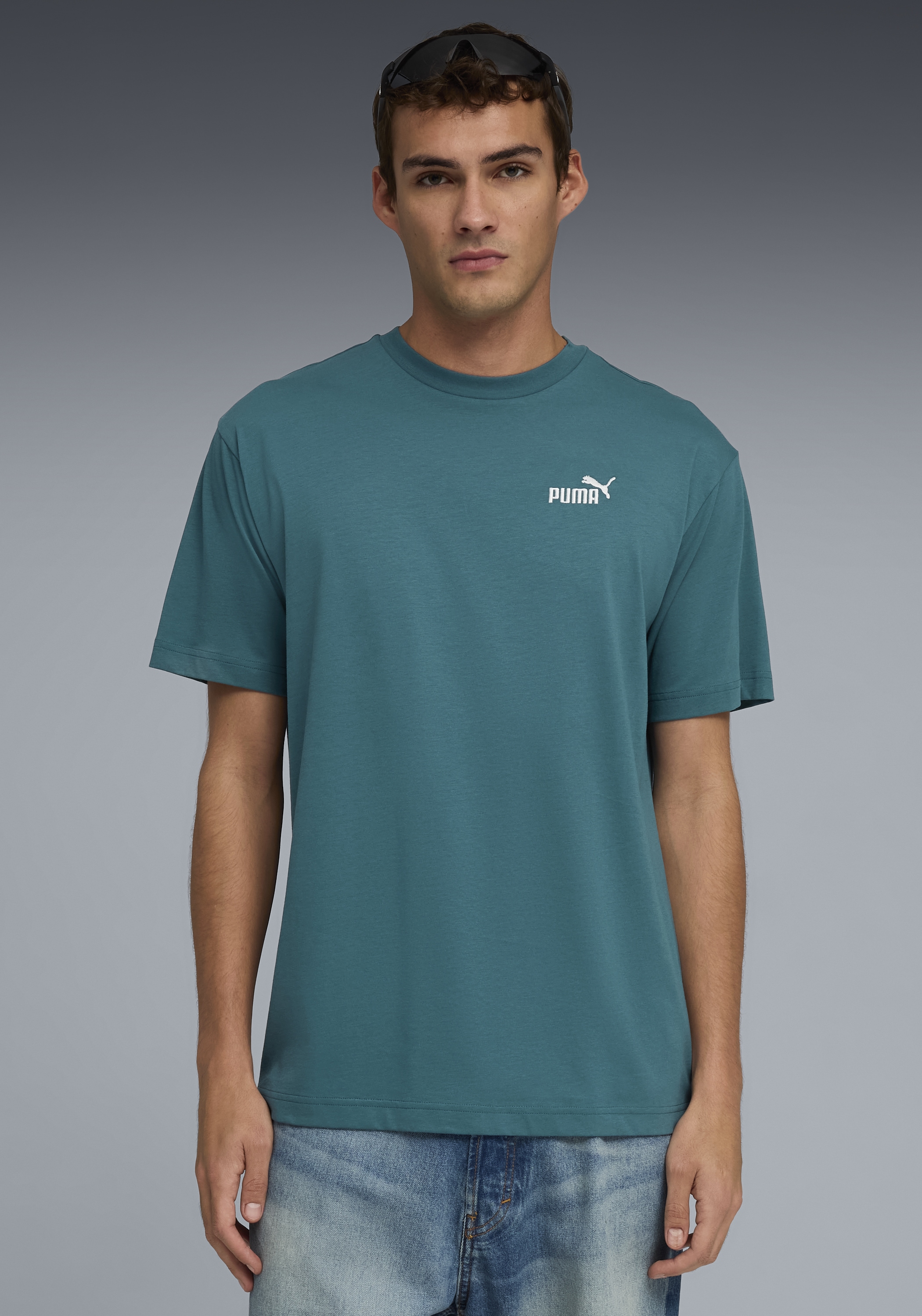 PUMA T-Shirt »ESS RELAXED SMALL NO. 1 LOGO TEE« Kurzarm, sportlicher Stil, Rundhalsausschnitt