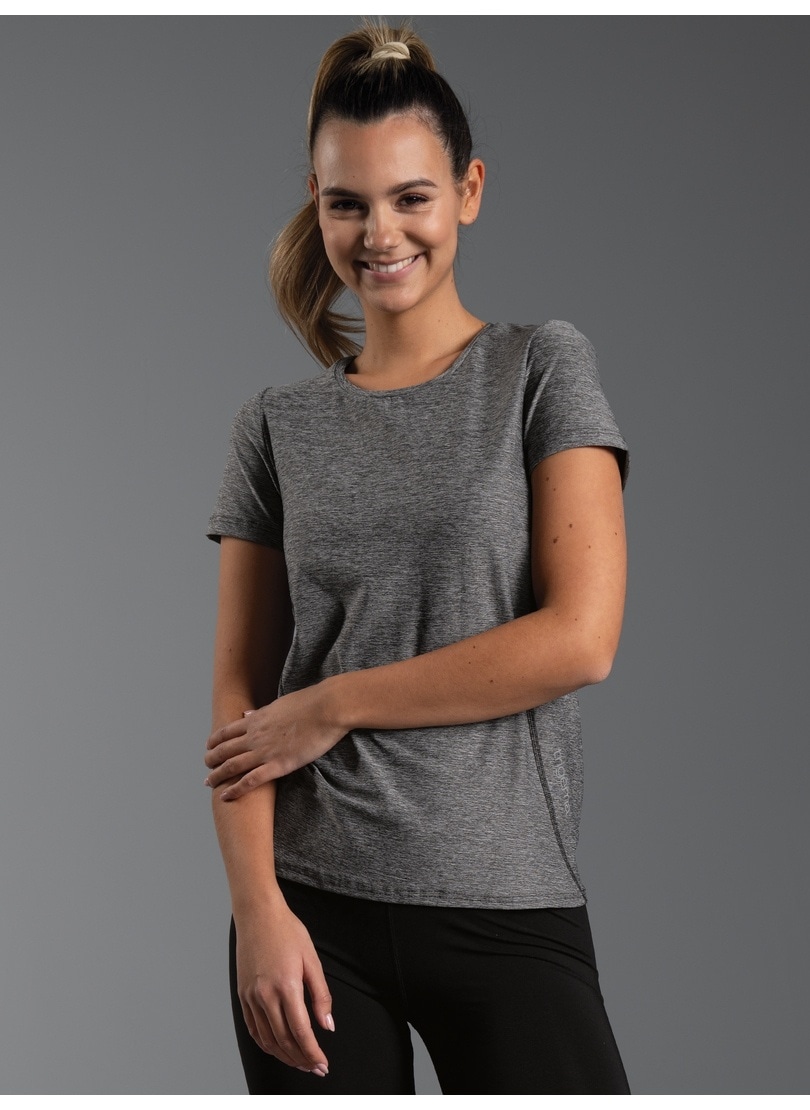Trigema T-Shirt »TRIGEMA Sportshirt in Melange-Optik« 1 Stk.