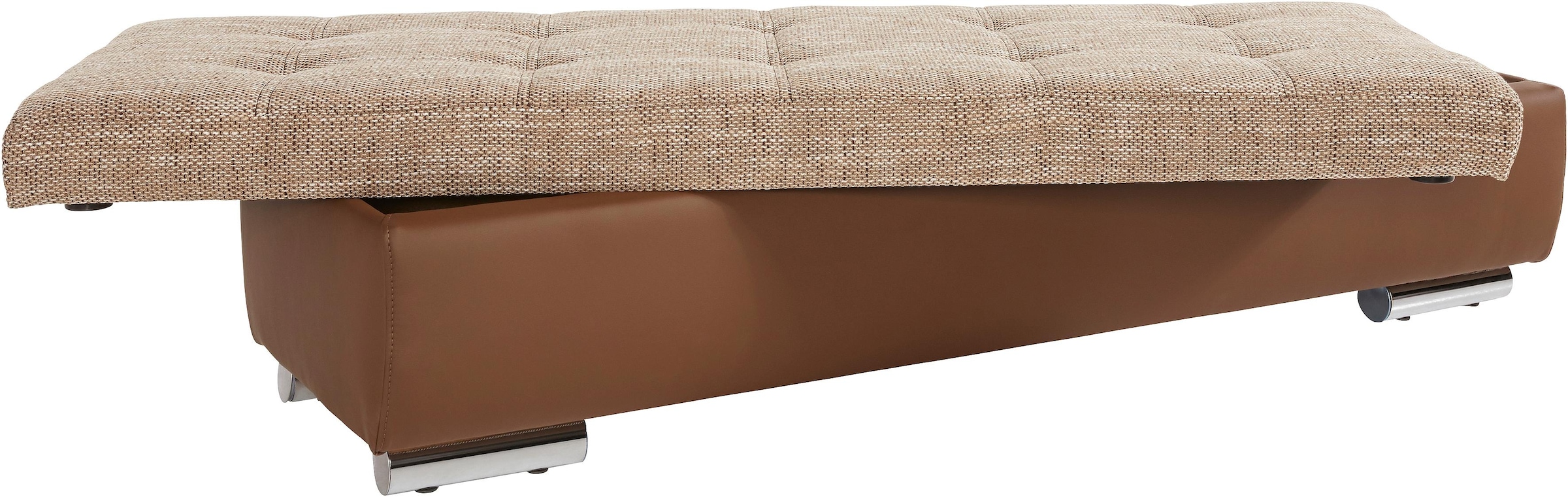 DOMO collection Hocker »Treviso XXL: B/T/H: 161/60/41 cm«, mit Stauraum, auch in Cord, passend zur Serie, moderne Steppung