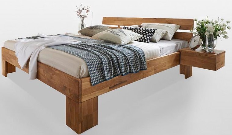 für Nachtkonsolen), Bett 2 Set, Nachtkonsole Premium 2er (Set, »Tommy«, bestellen Ergänzung eine affaire massivem bequem tolle collection by Home zum Wildeichenholz, aus