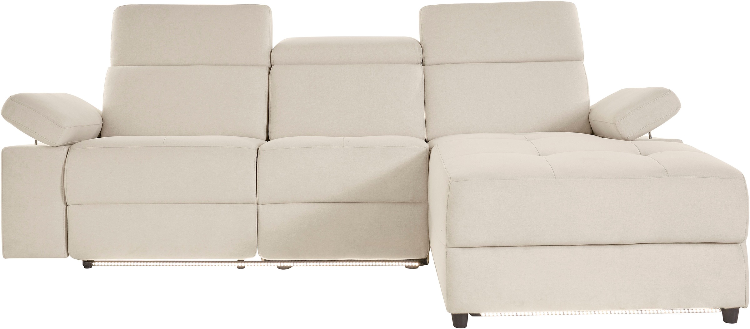 Home affaire Ecksofa "Kilado, L-Form," mit Relaxfunktion, verstellbarer Armlehne, Kopfteilverstellung