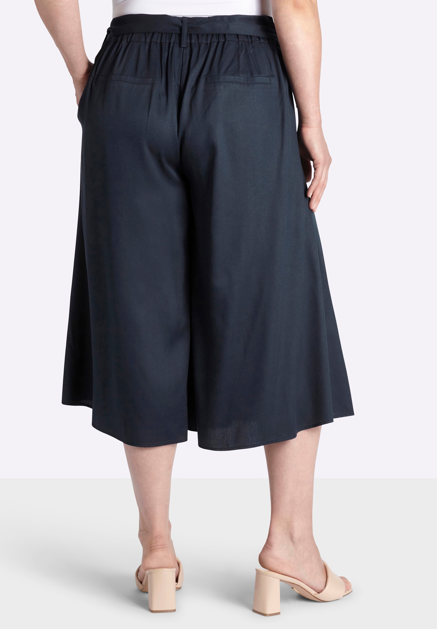 Sheego Culotte »Hosenrock Hosenrock mit Bindegürtel«