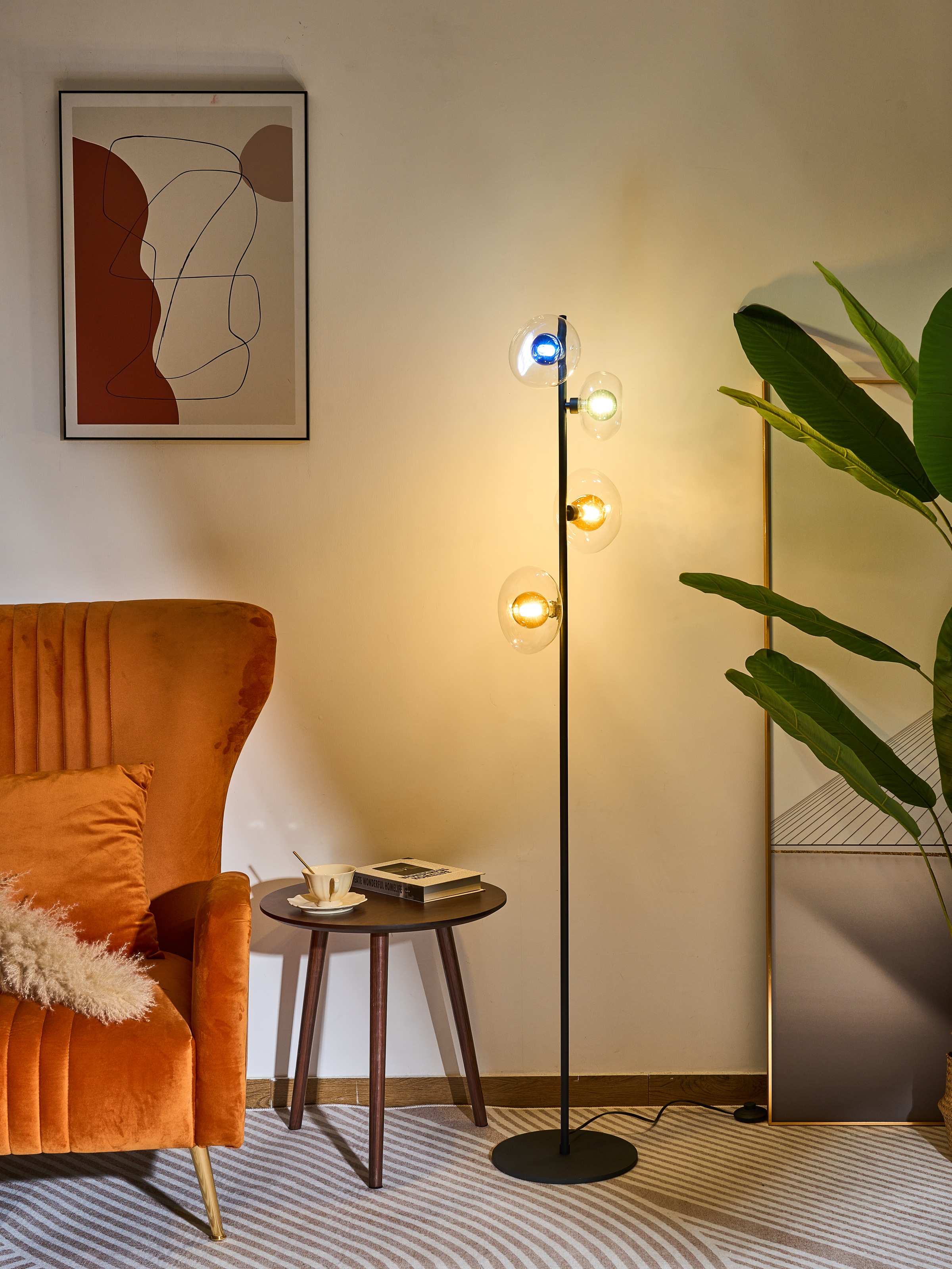 ECO-LIGHT Stehlampe »Uranus«, 4 flammig, Leuchtmittel G9 | ohne Leuchtmittel