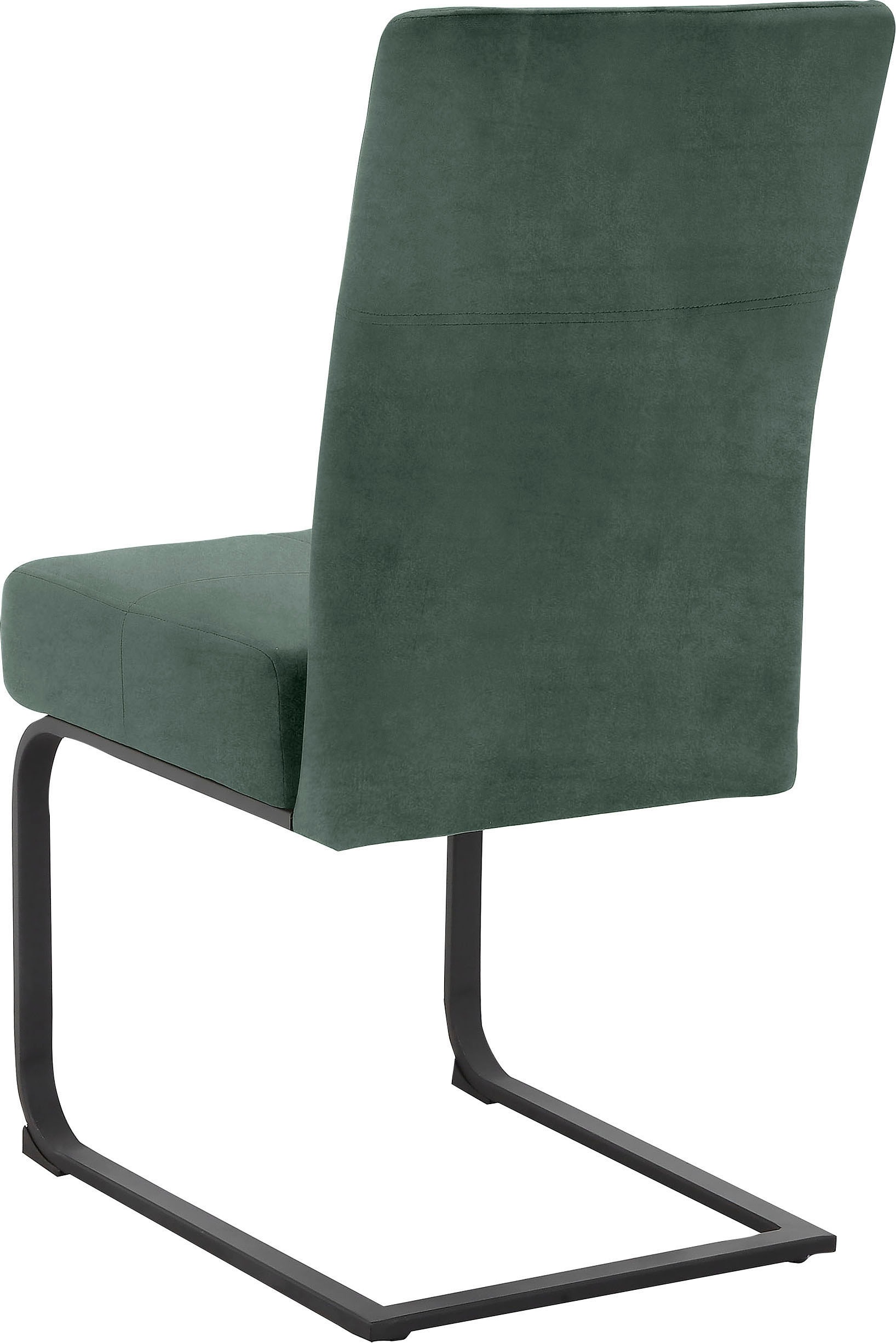 INOSIGN Esszimmerstuhl »Bjarka«, 2 St., Veloursstoff, Sitz und Rücken gepolstert, Gestell aus Metall, Sitzhöhe 48,5 cm