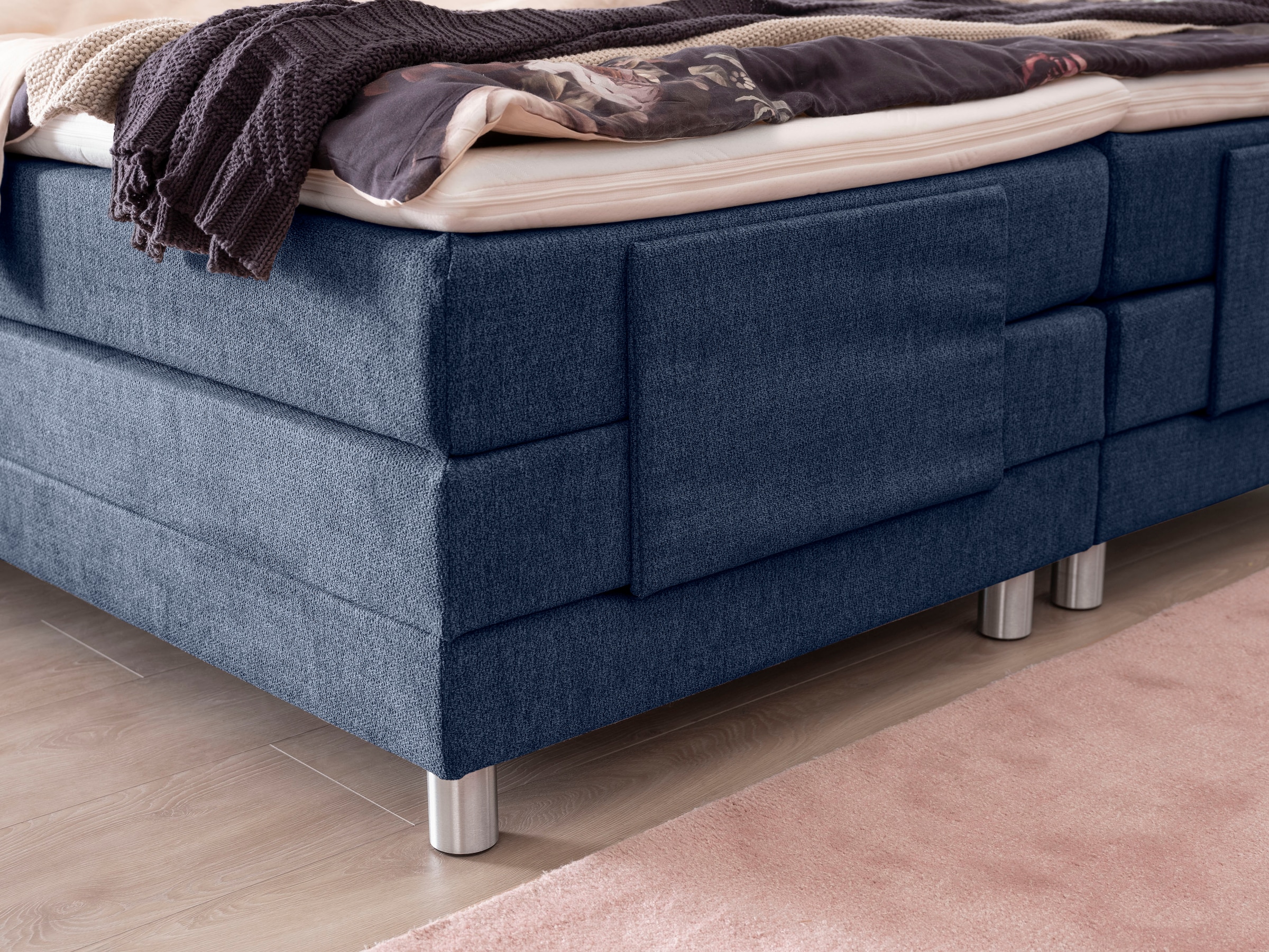 ADA trendline Boxspringbett »Edina«, mit motorischer Verstellung, inklusive Matratzen und Topper