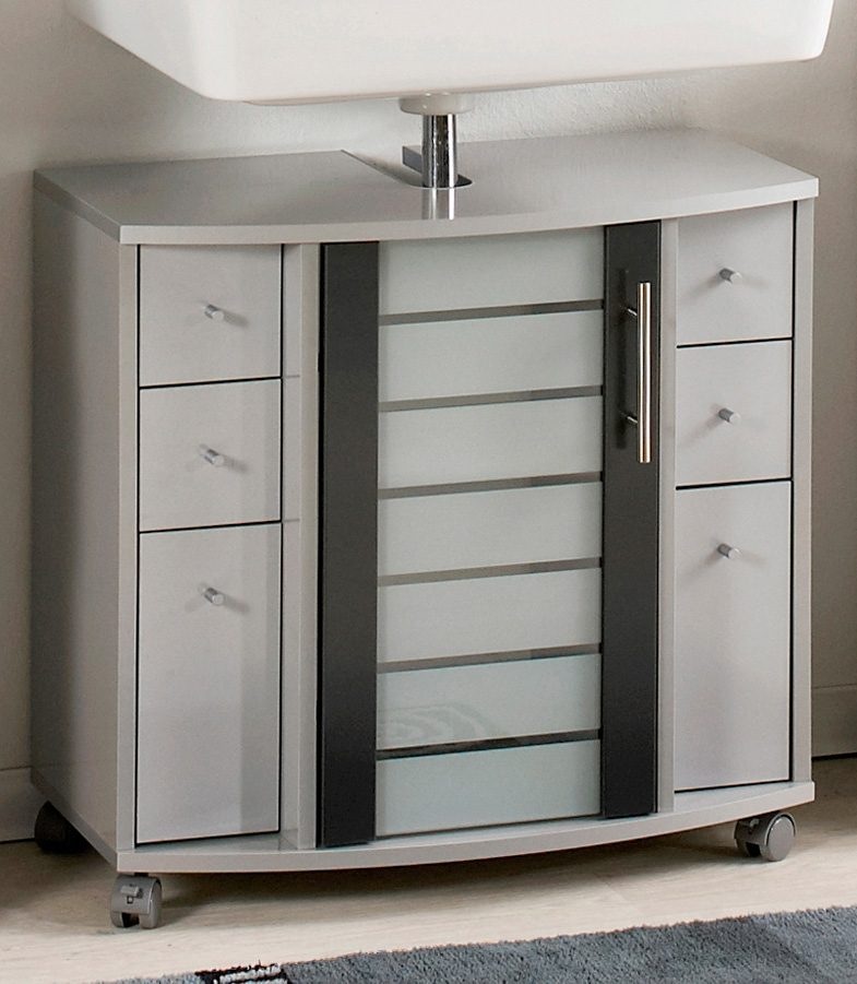 Schildmeyer Waschbeckenunterschrank »Nikosia«, Höhe 63 cm, mit Glastür, 4  Schubladen, MDF-Fronten, Metallgriffe online kaufen | mit 3 Jahren XXL  Garantie