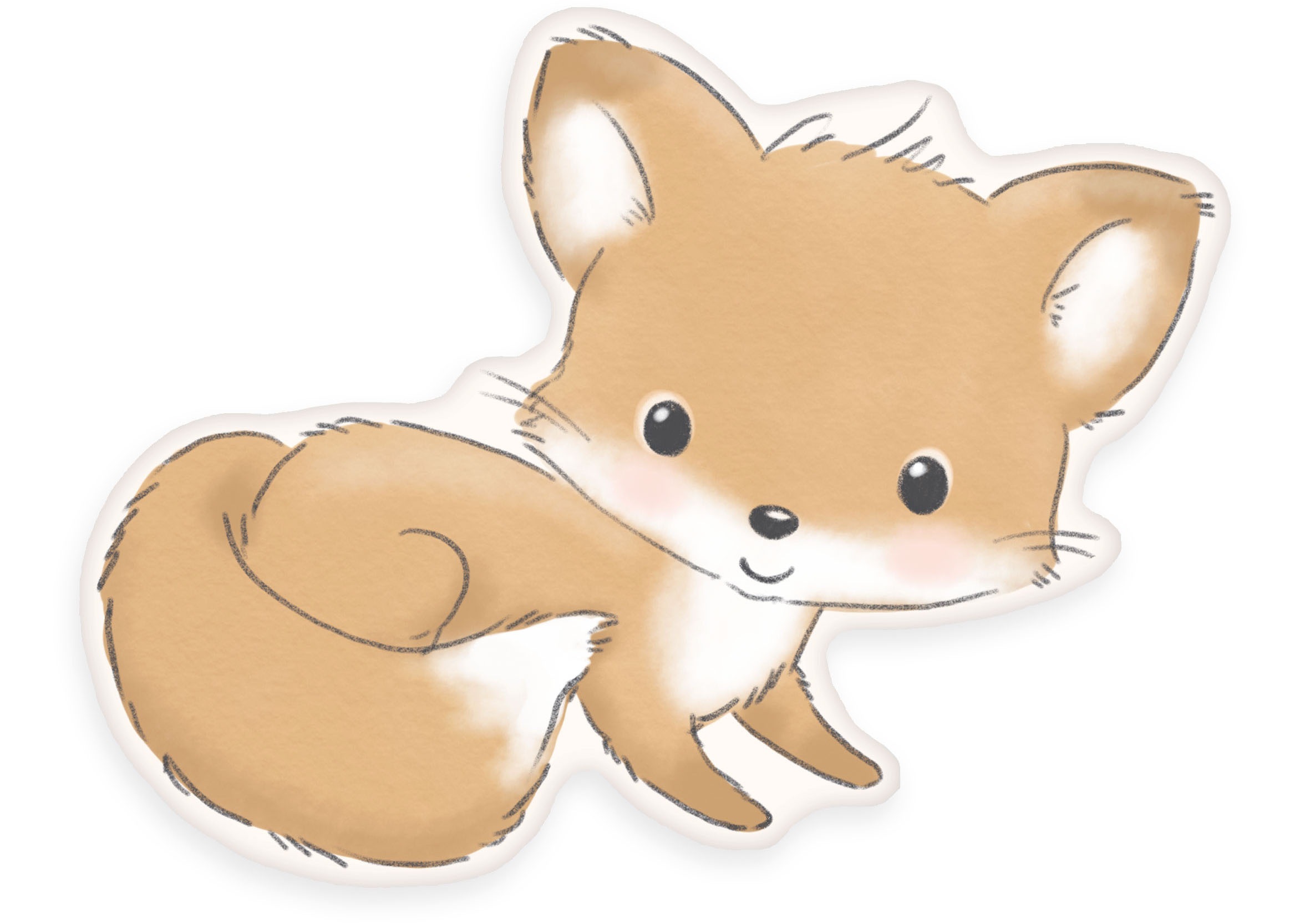 Baby Best Dekokissen »BabyBest Fuchs«, hochfarbig bedruckt