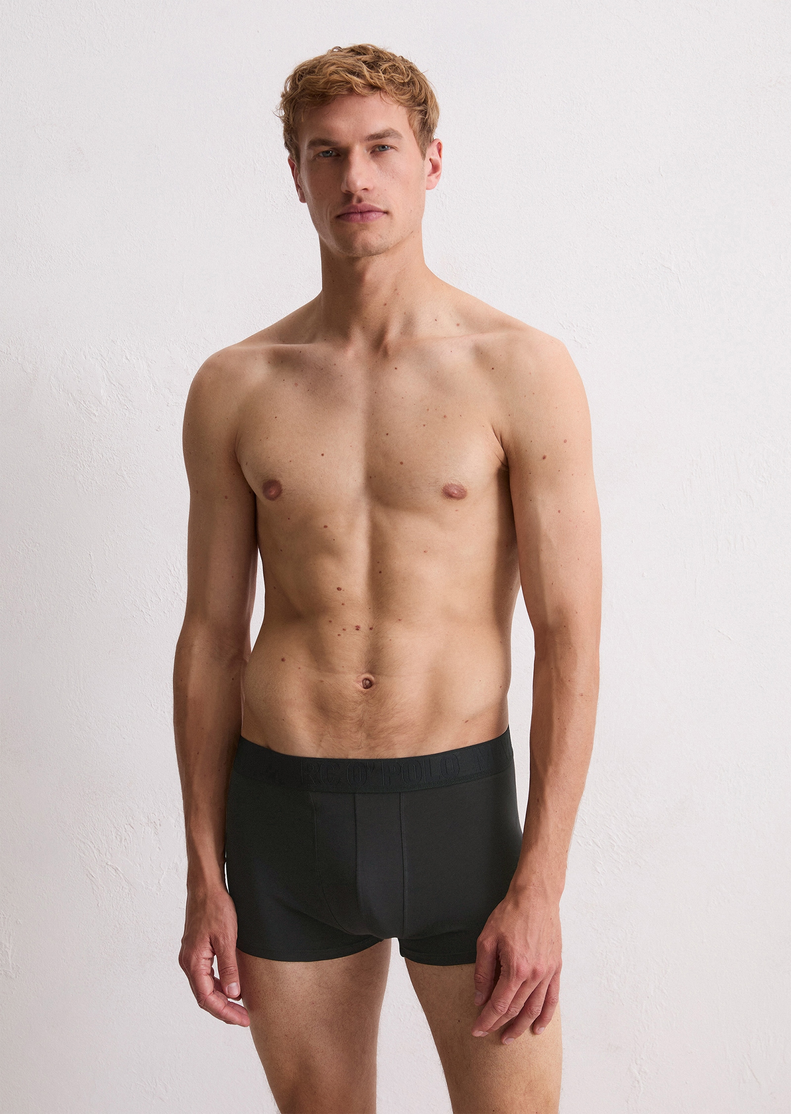 Marc O'Polo Trunk »Essentials« 3er Pack,  ohne Eingriff, Logo-Bund, elastisch, Baumwollmix, atmungsaktiv