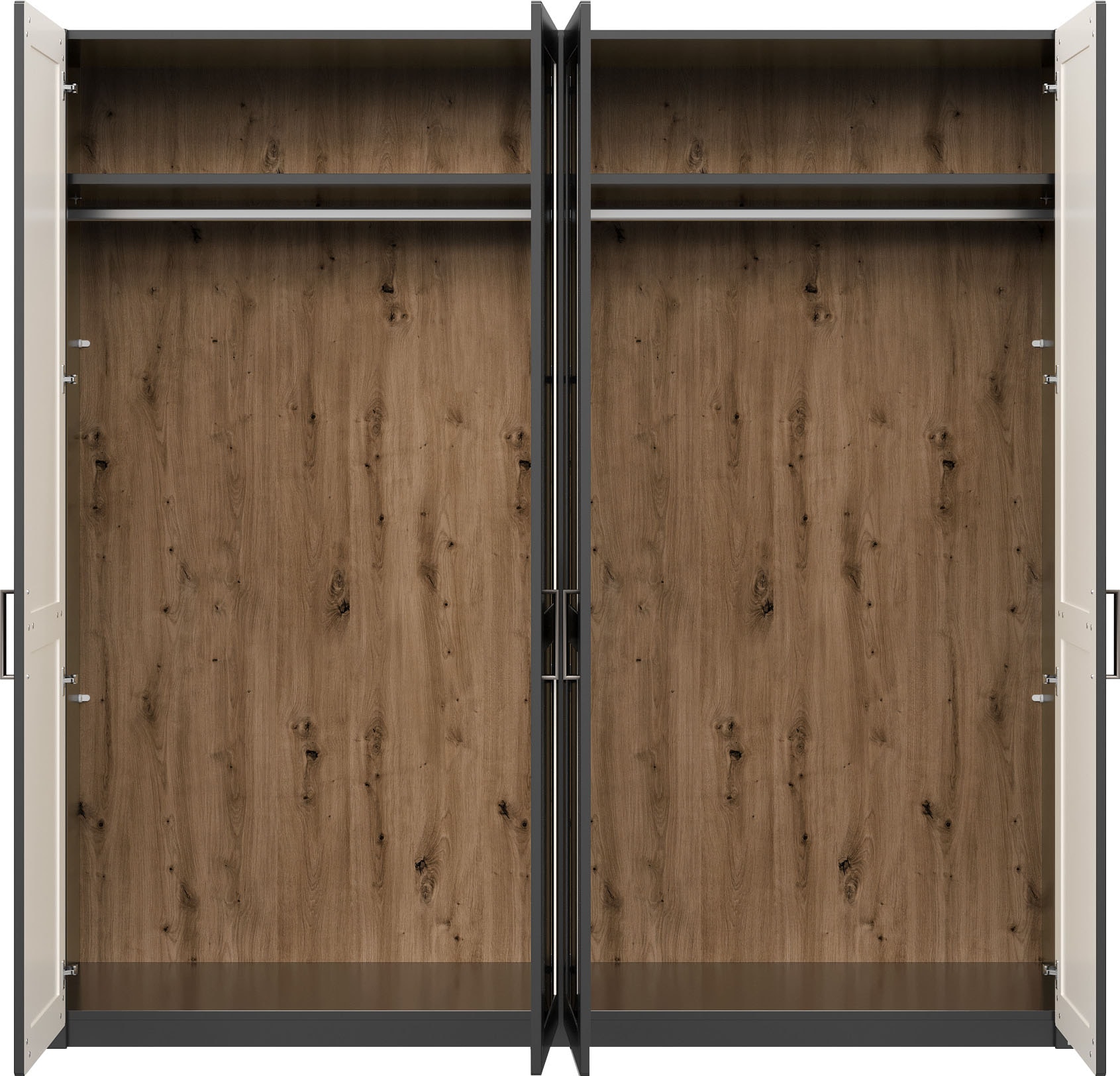 set one by Musterring Kleiderschrank »York Schlafen«, (1 St.), mit Holz- und Spiegeltüren,verschiedene Breiten, Höhe 207 x T 60 cm