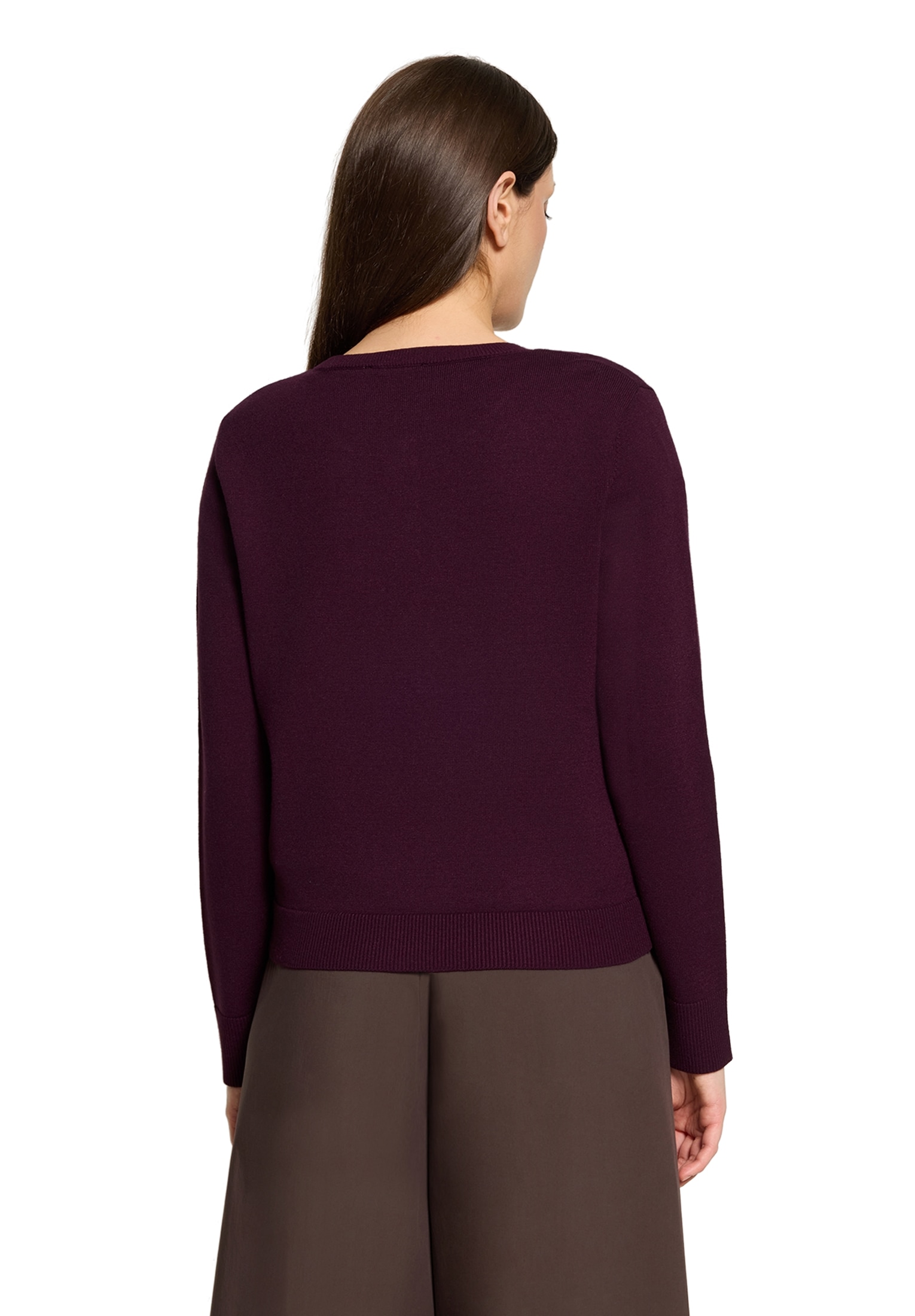 Cartoon Strickjacke »Feinstrickjacke mit Rundhalsausschnitt«