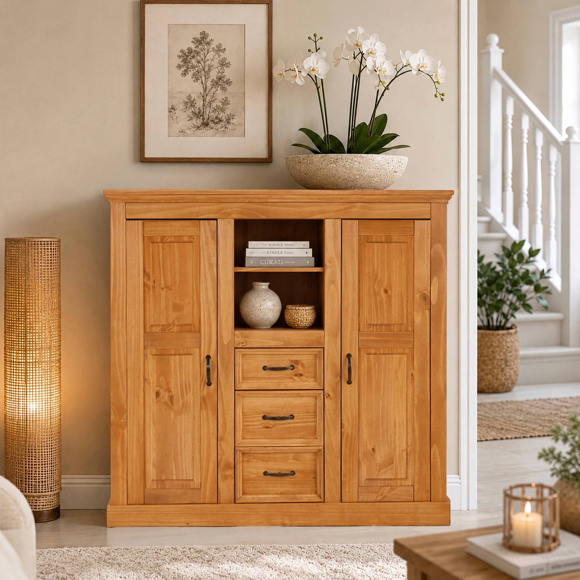 OTTO home Highboard »Selma« Stauraumschrank, Breite 130 cm