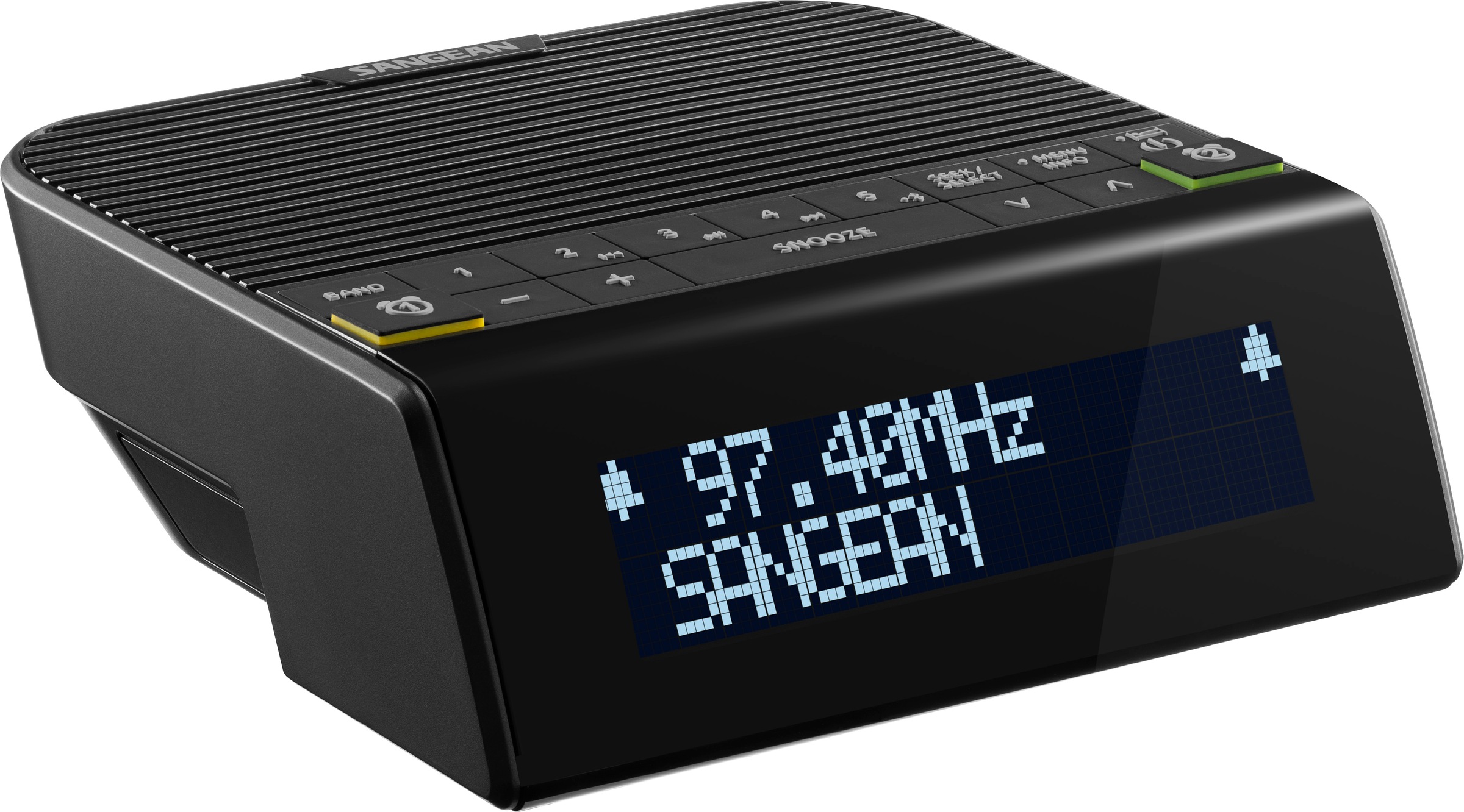 Sangean Uhrenradio »DCR-90BT«, (A2DP Bluetooth-AVRCP Bluetooth Digitalradio (DAB+)-FM-Tuner mit RDS), DAB+, Bluetooth, USB zum Aufladen des Smartphones
