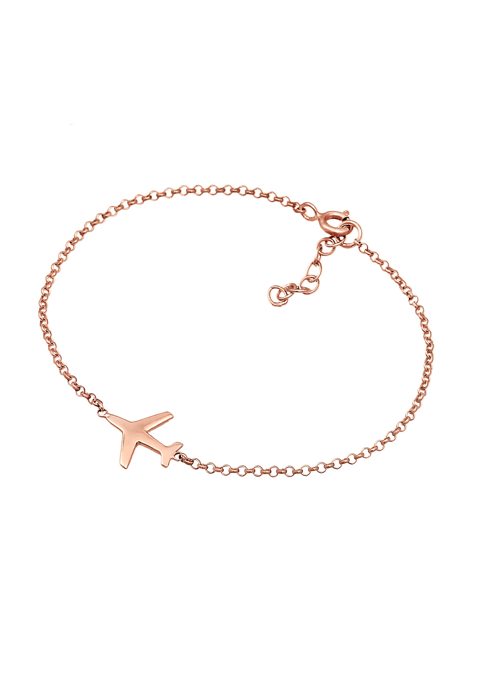 Elli Armkette »Armband Flugzeug Reise 925 Silber«