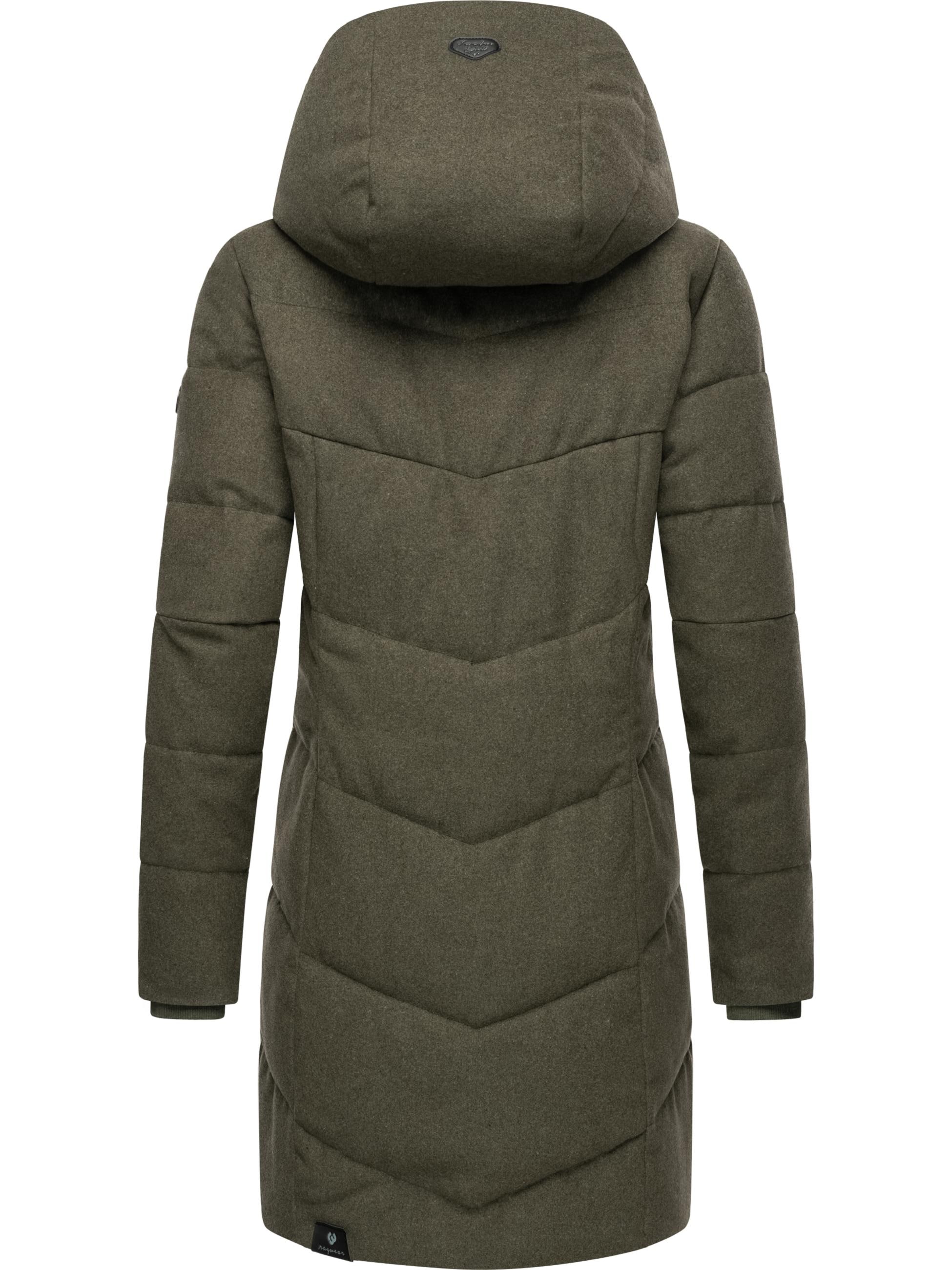 Ragwear Wintermantel »Wintermantel Pavla Coat«, stylischer Damen Steppmantel in Woll-Optik