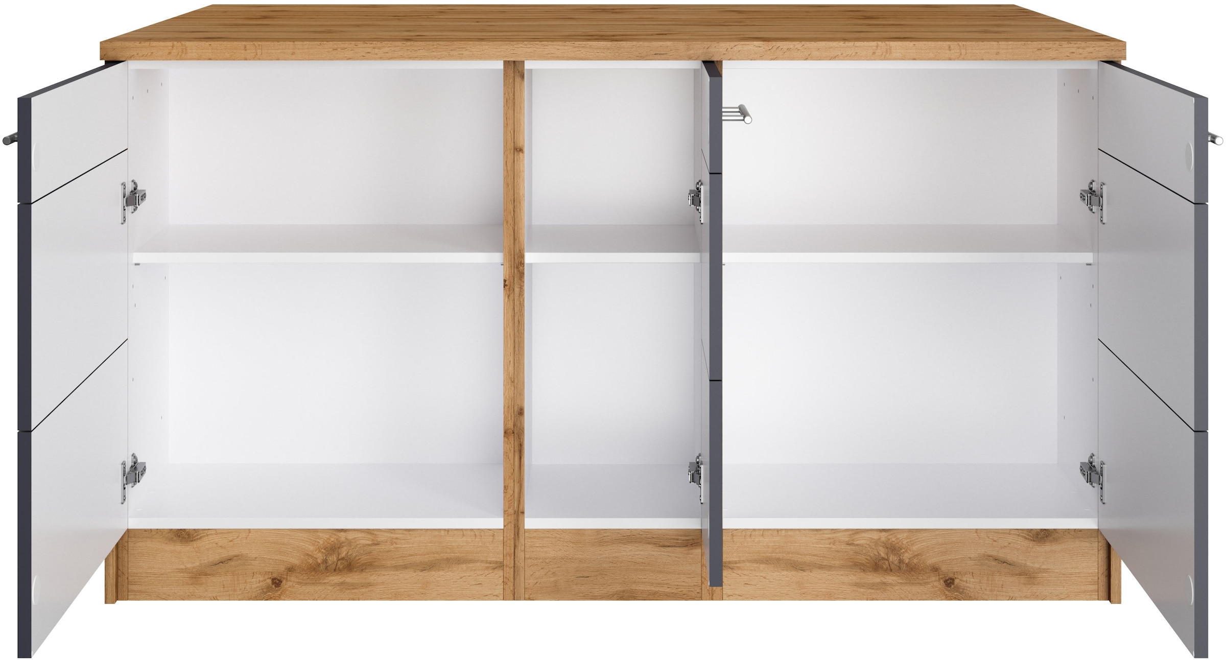 HELD MÖBEL Kücheninsel »Wien«, Breite 153 cm, MDF-Fronten, Flaschenregal