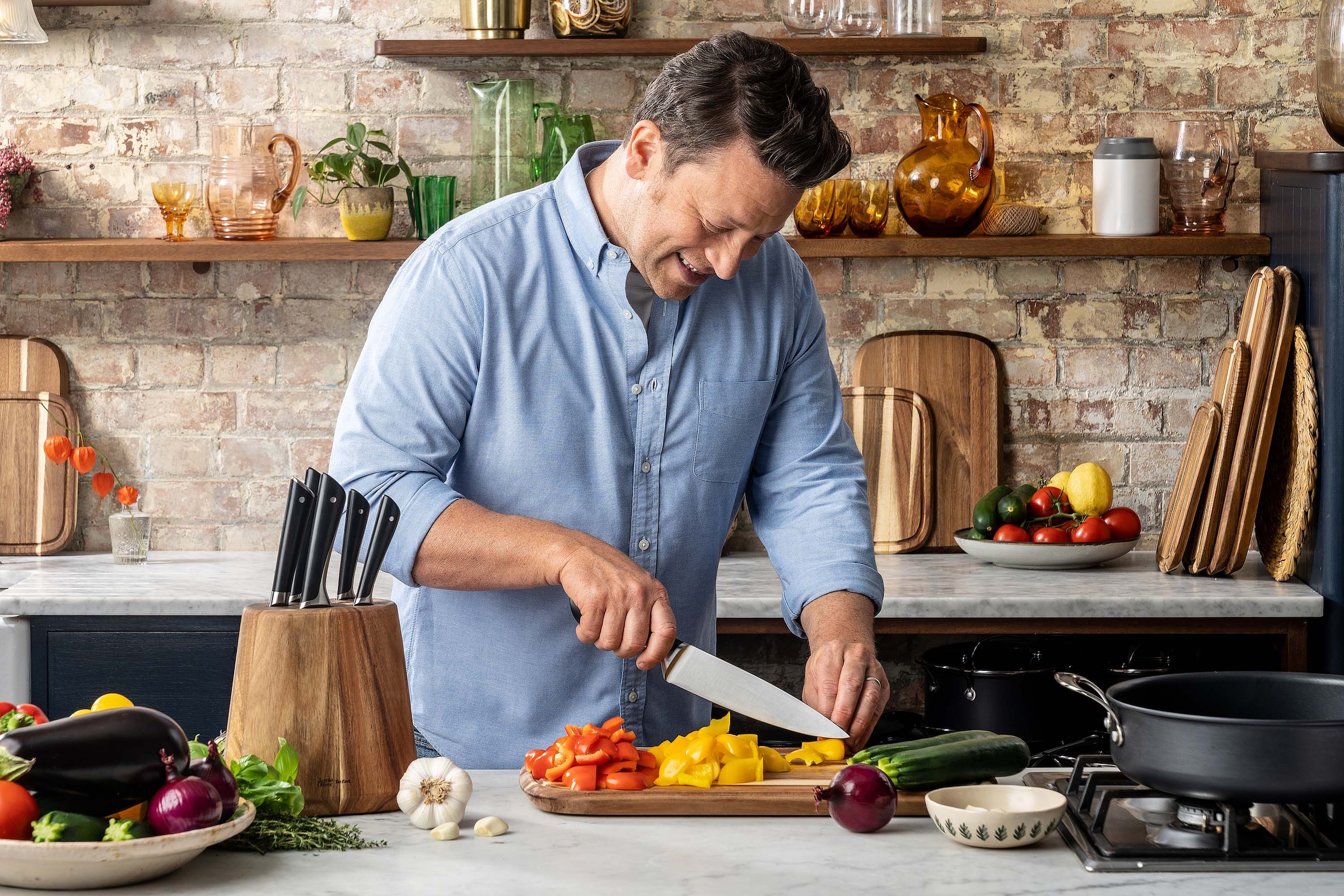 Tefal Schälmesser »Jamie Oliver K26716« hohe Leistung, unverwechselbares Design, widerstandsfähig/langlebig