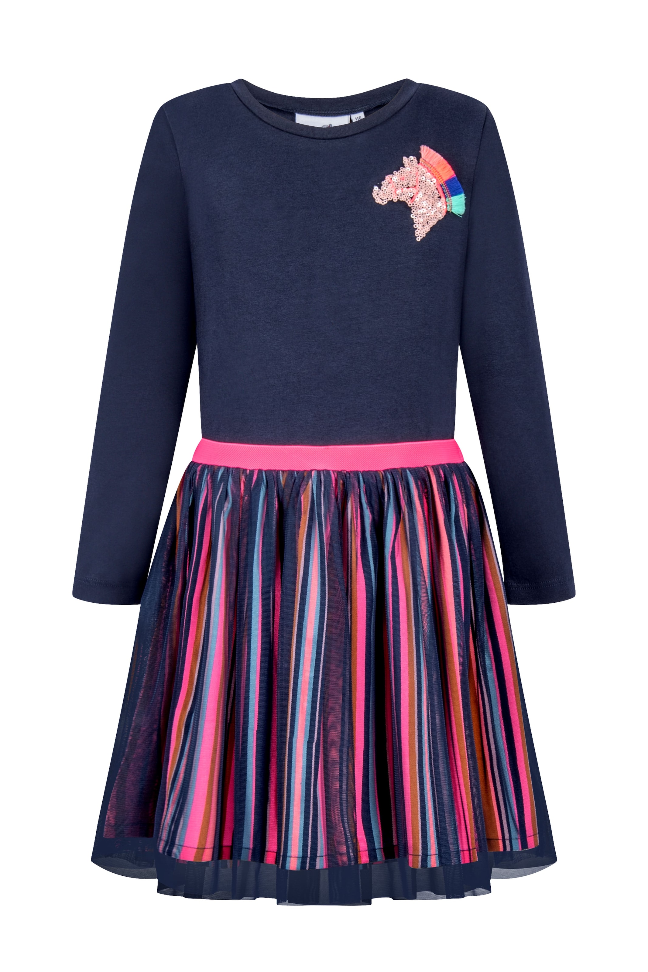 happy girls Jerseykleid mit angesetztem Rock im Streifen-Look