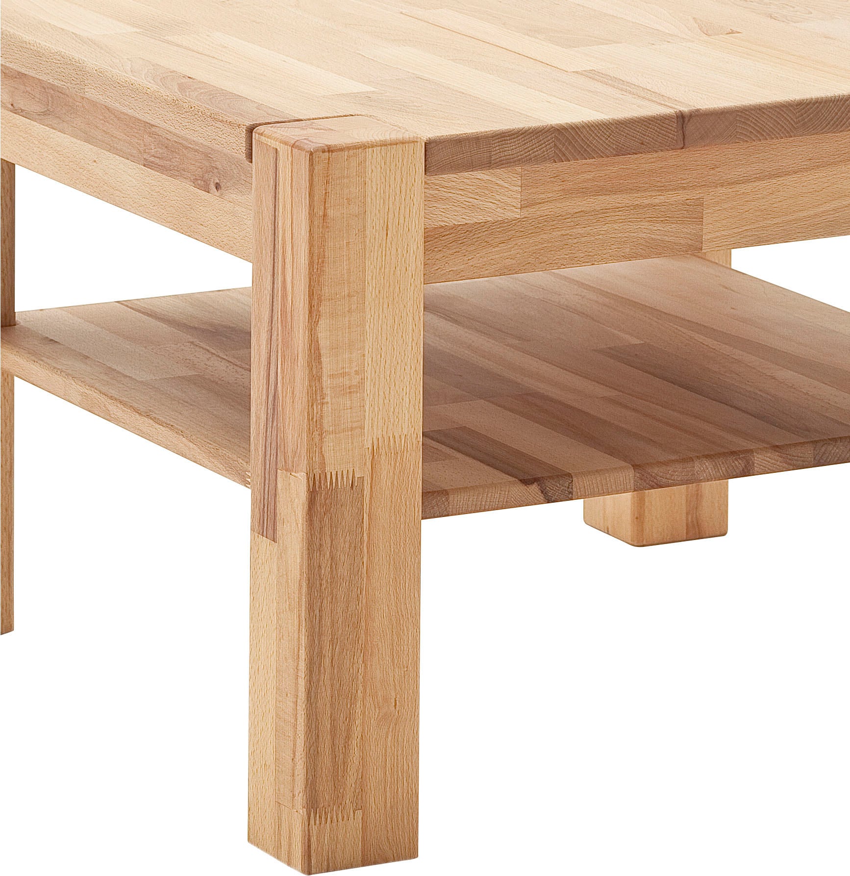 MCA furniture Couchtisch, Massivholztisch mit Ablage auf Rechnung bestellen | Couchtische