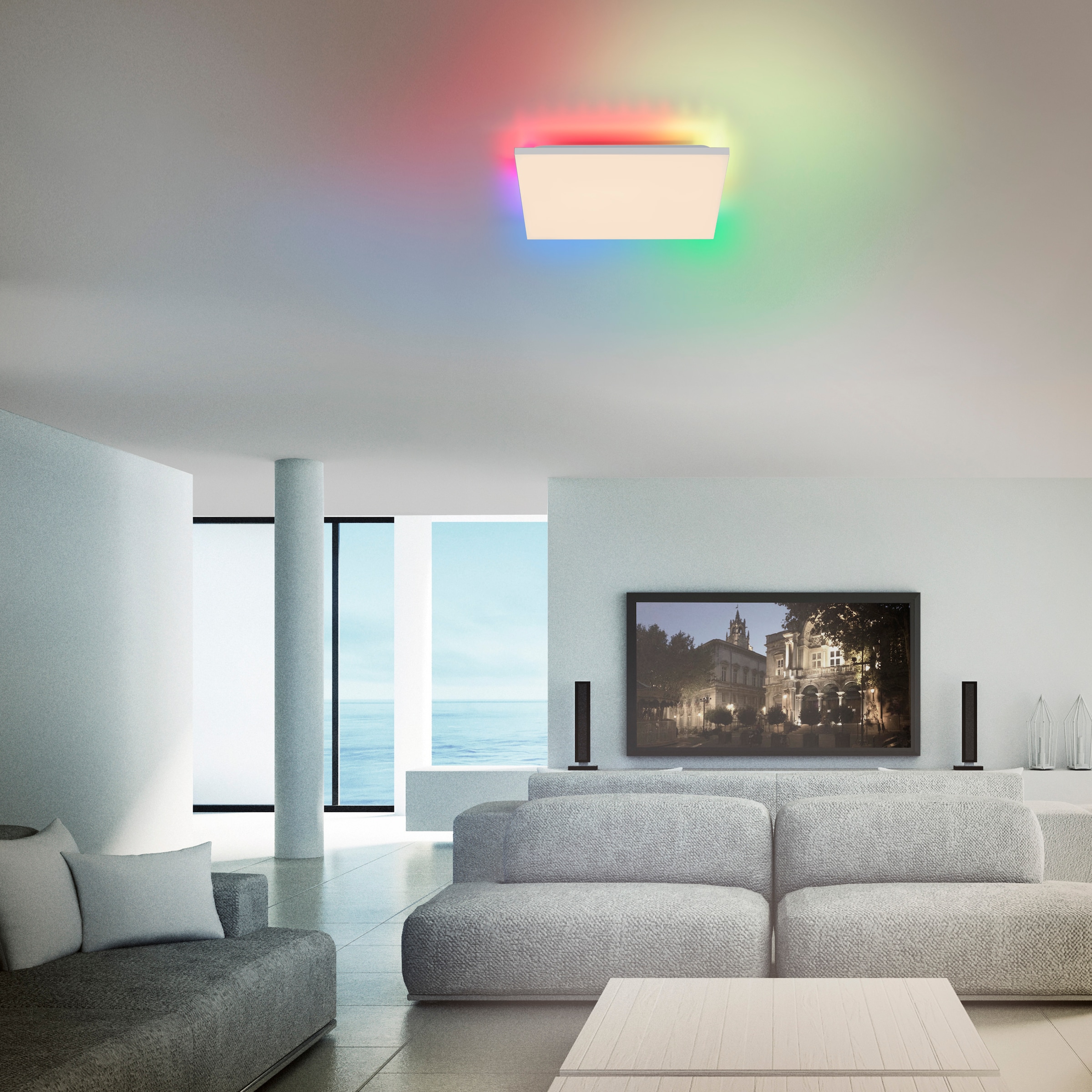 Leuchten Direkt LED-Deckenleuchte »CONRAD«, dimmbar über Fernbedienung  online kaufen | mit 3 Jahren XXL Garantie