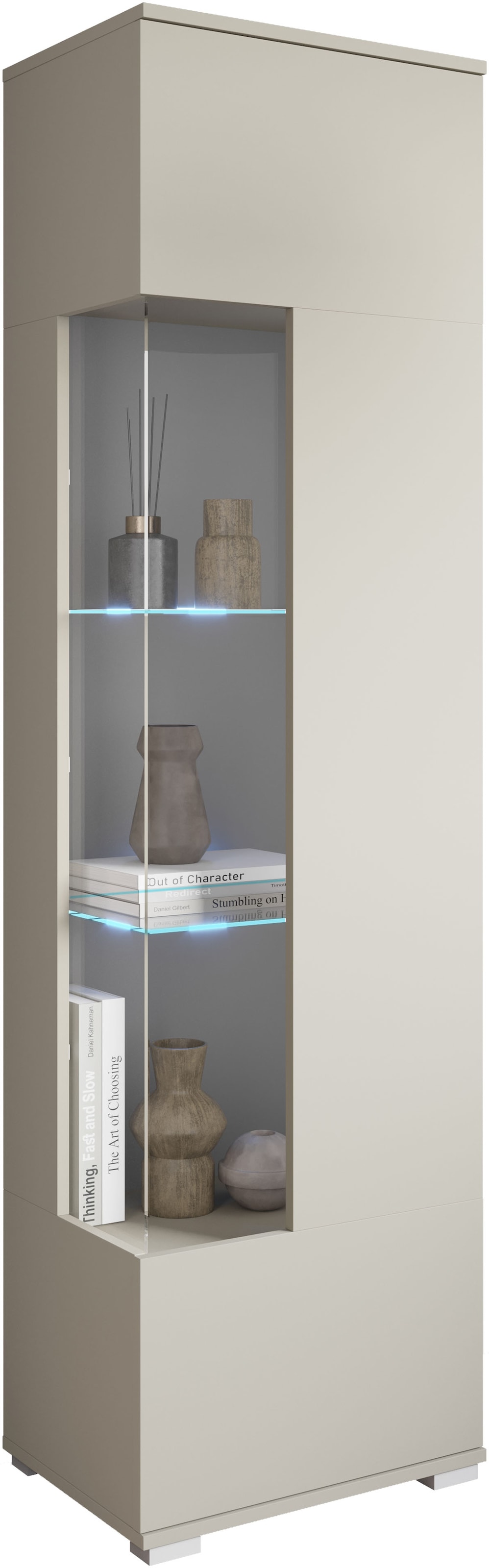 INOSIGN Vitrine »Kenia, stehend und hängend, Türanschlag wechselbar«, (1 St.), Vitrineschrank mit Glastüren 160 cm Höhe