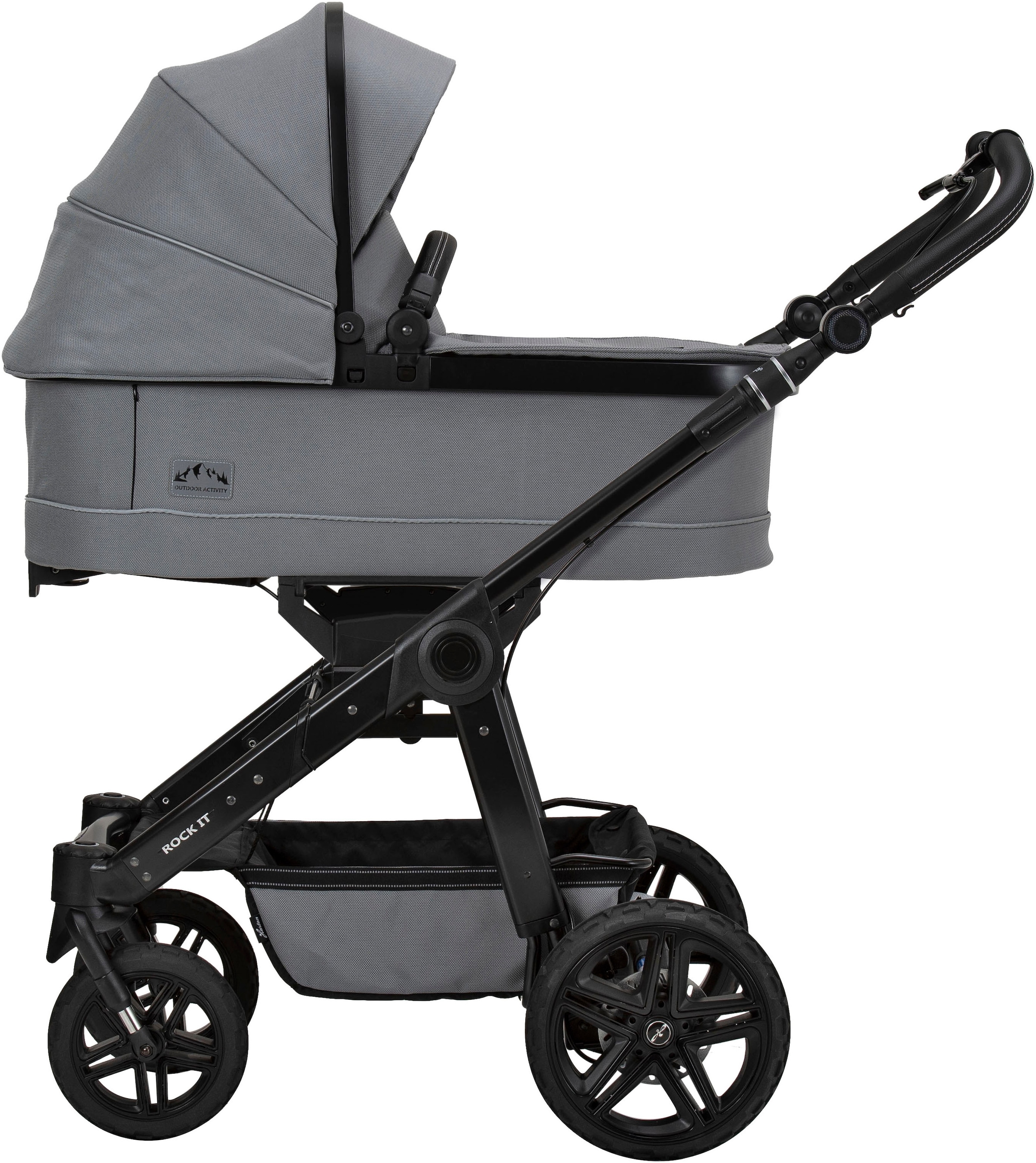 Hartan Kombi-Kinderwagen »Rock it Outdoor, mit Handbremse«, Lieferung ohne Adapter; Made in Germany