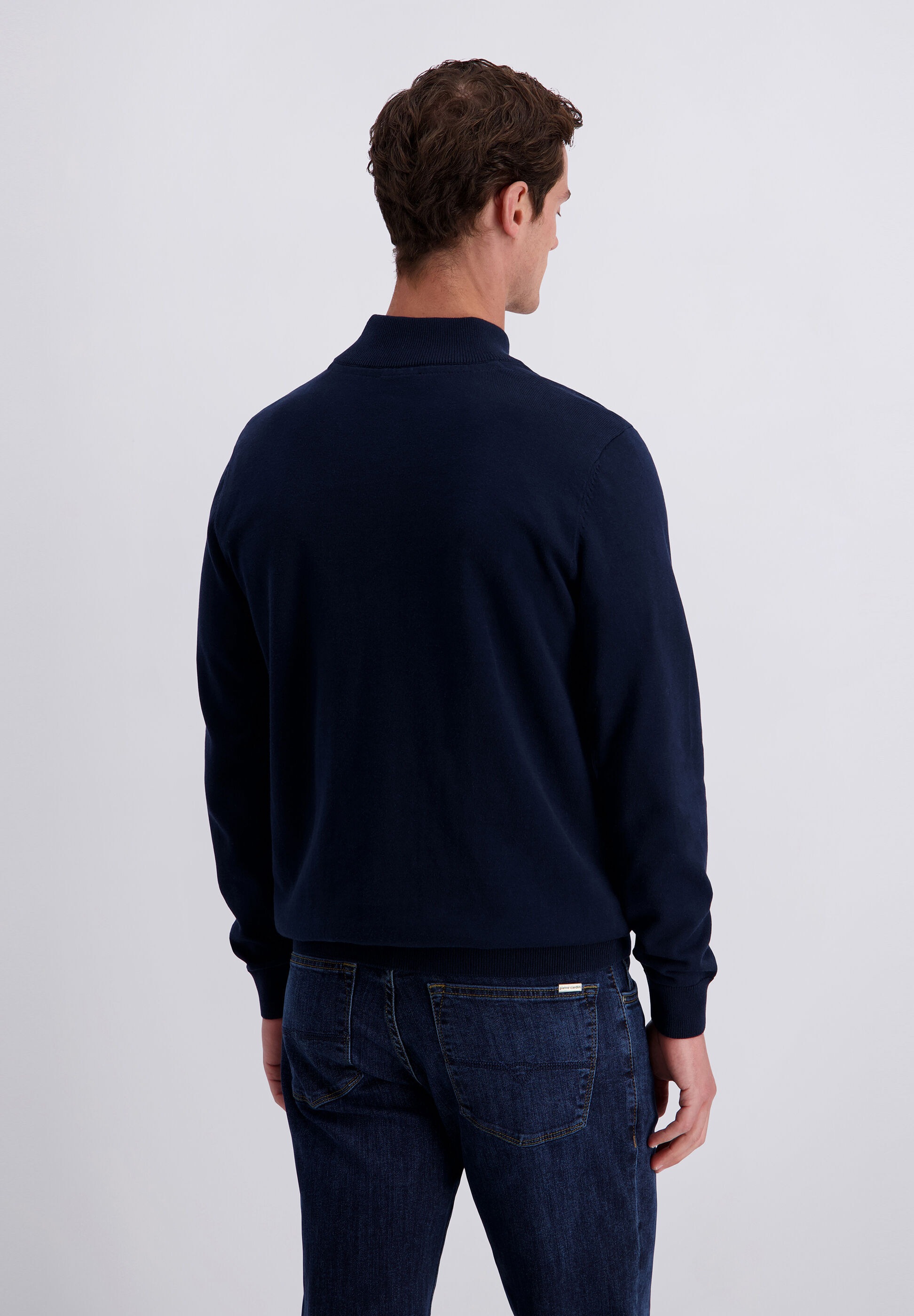 Pierre Cardin Stehkragenpullover »Pierre Cardin Pullover« mit strukturiertem Vorderteil