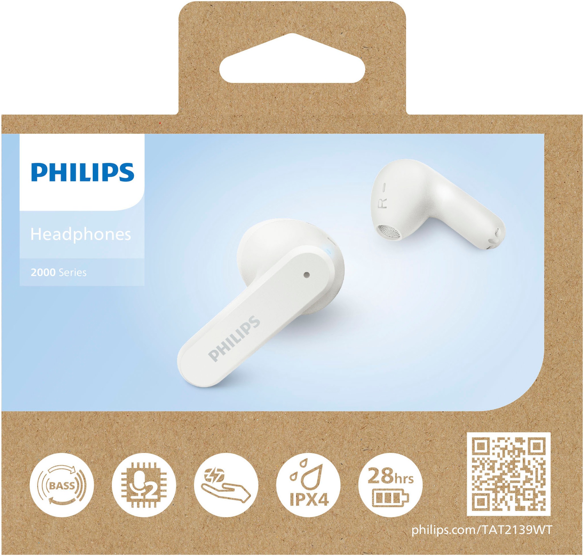 Philips In-Ear-Kopfhörer »TAT2139«, Bluetooth, True Wireless