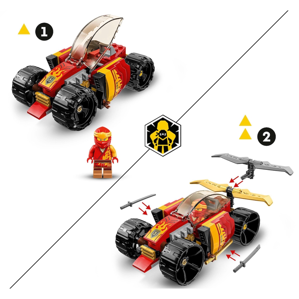 LEGO® Konstruktionsspielsteine »Kais Ninja-Rennwagen EVO (71780), LEGO® NINJAGO«, (94 St.)