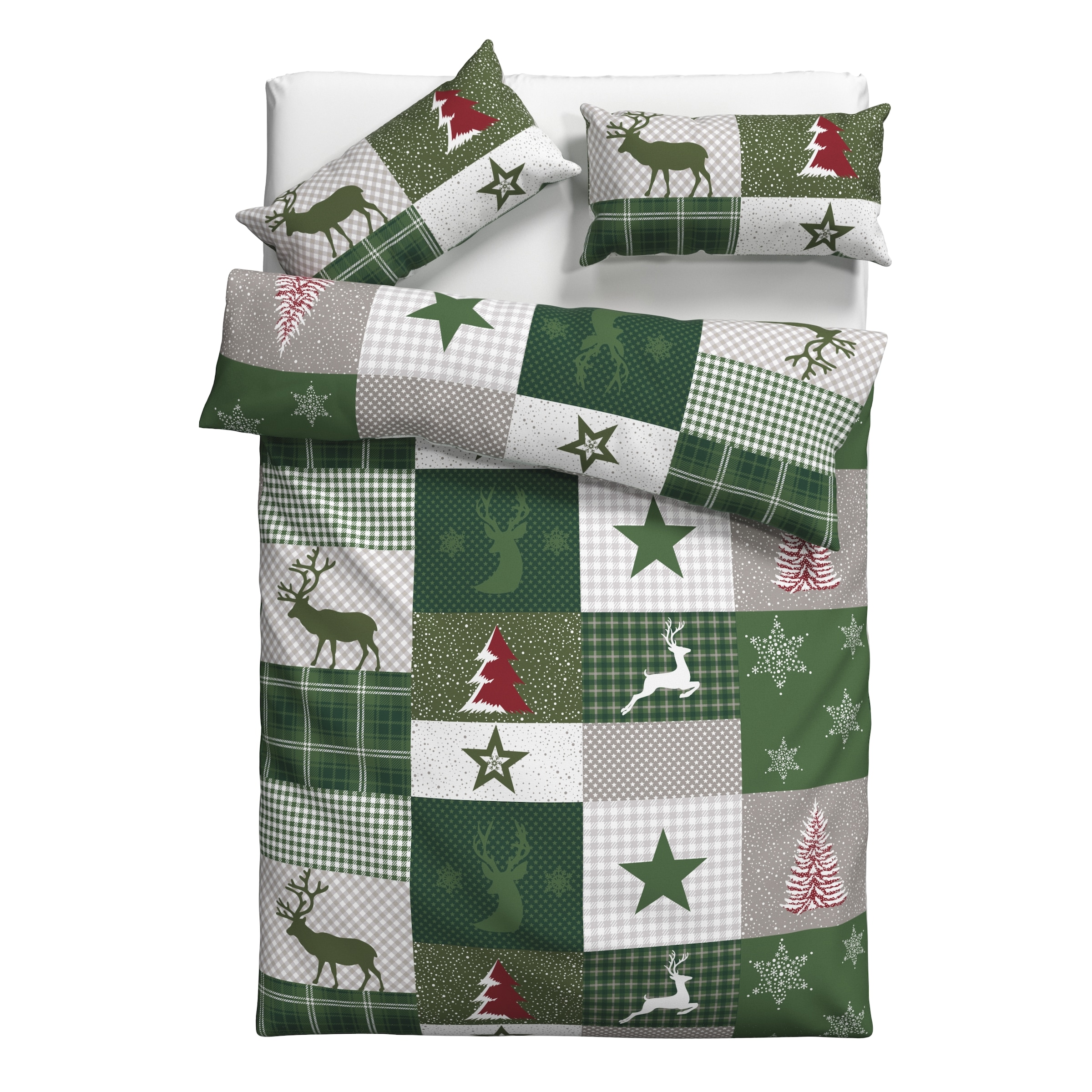 OTTO home Bettwäsche »Nicholas« 2 Stk. Weihnachtsbettwäsche, Winter, in 3 Qualitäten verfügbar