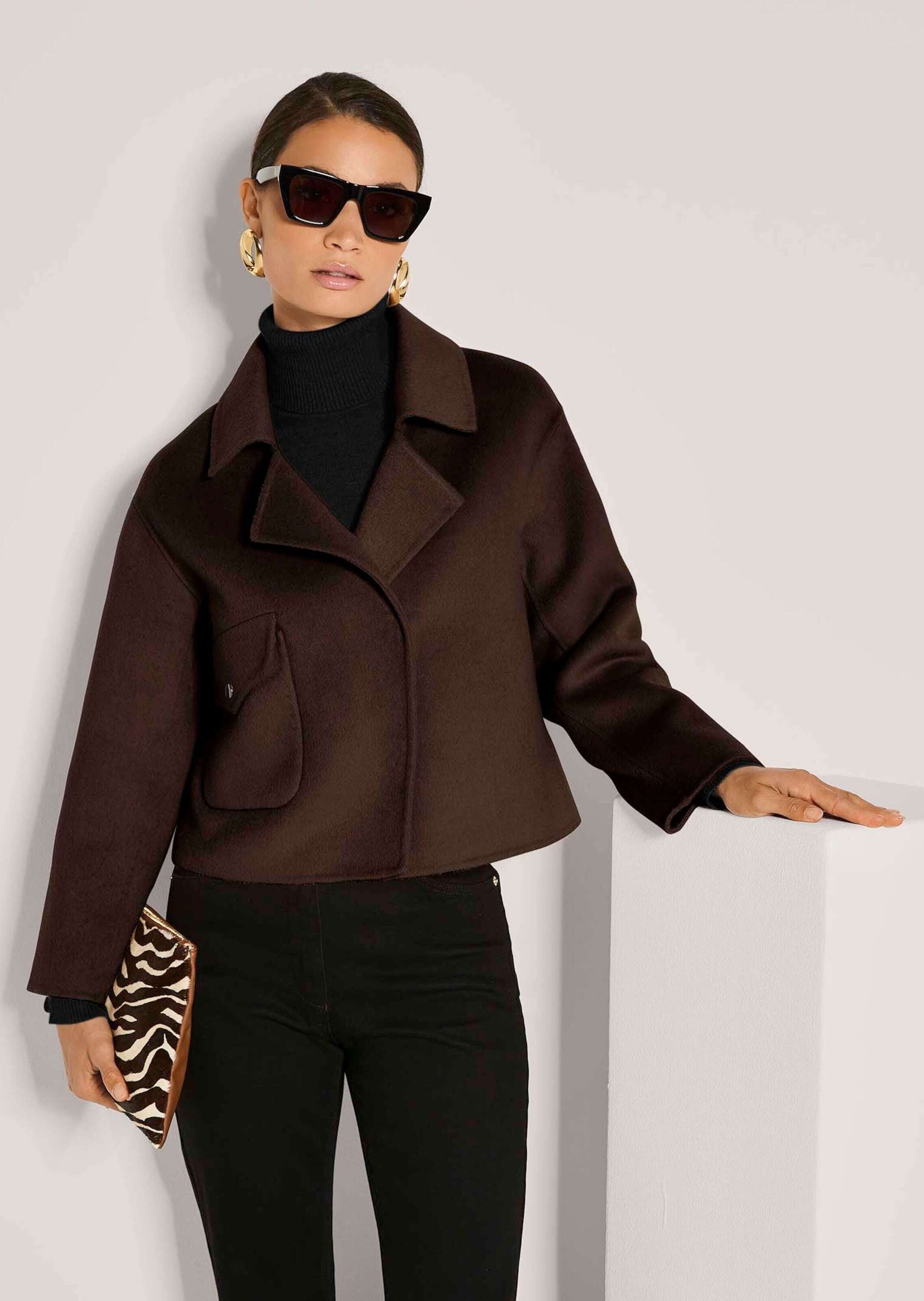 MADELEINE Kurzjacke »Doubleface-Jacke aus Wolle Jas. Zuiver wol« Doublefaceverarbeitung