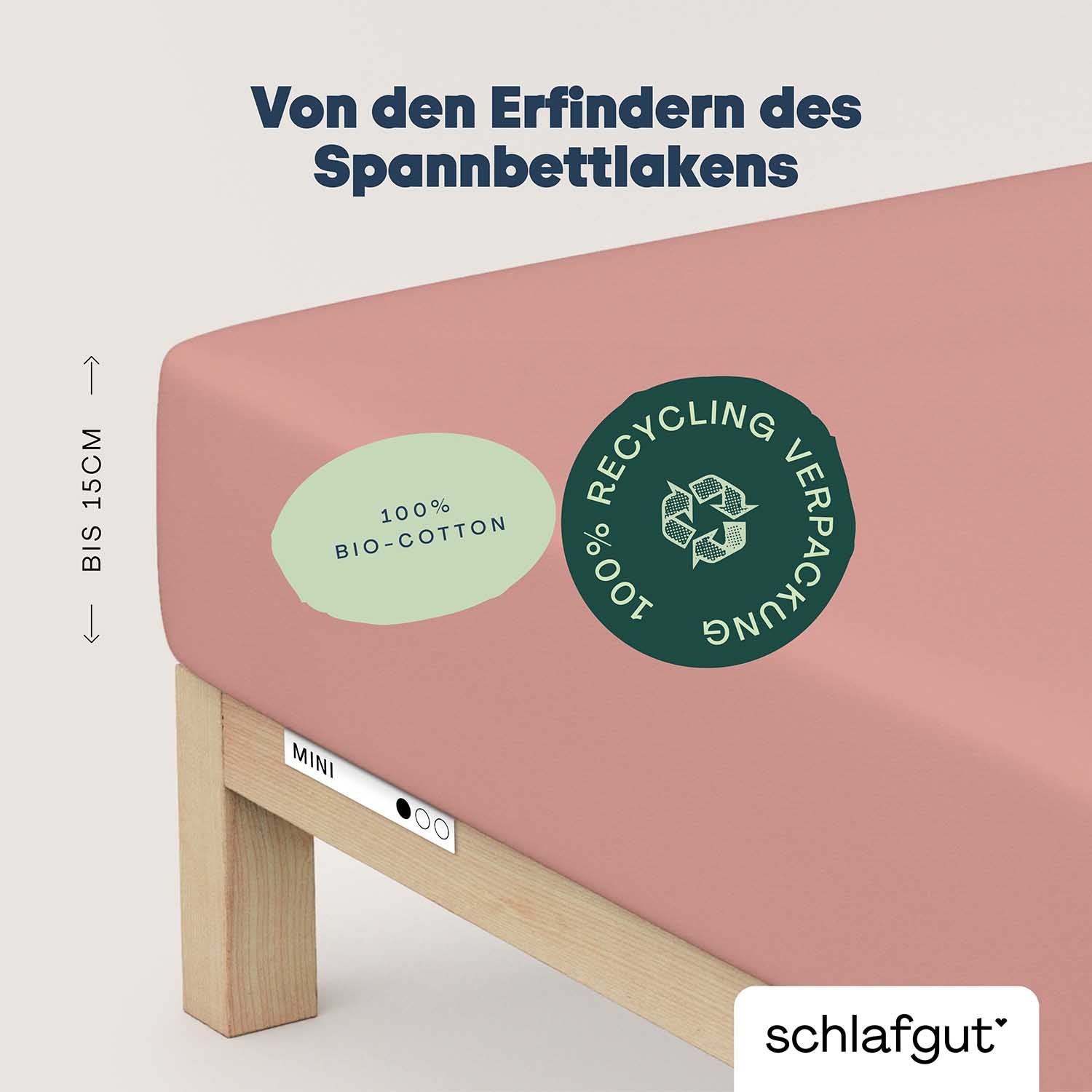 Schlafgut Spannbettlaken »Casual Mini Spannbettlaken«, für Kinder, MADE IN GREEN by OEKO-TEX®