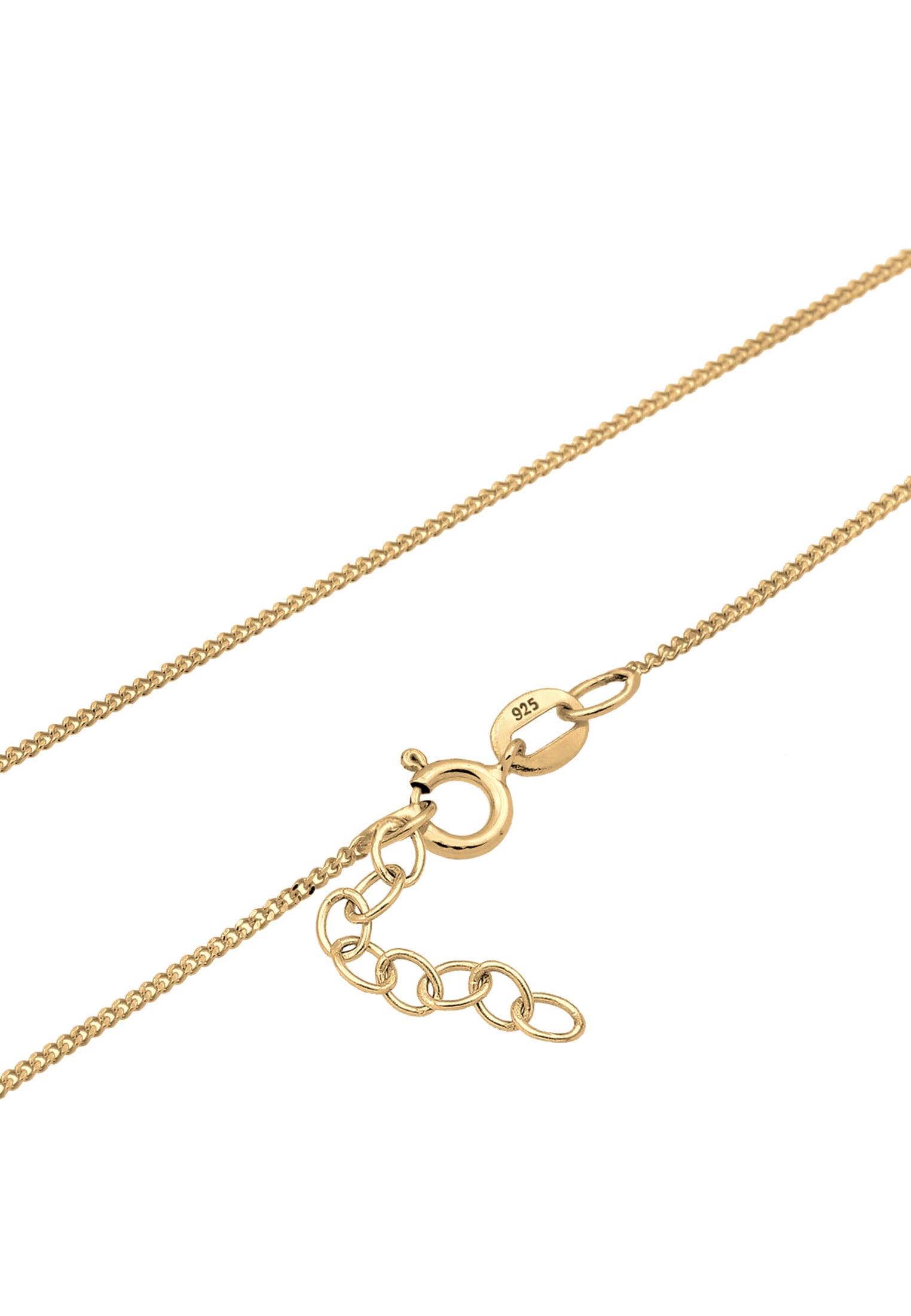 Elli Silberkette »Halskette Krone Glas Kristalle Emaille 925 Sterling Silber«
