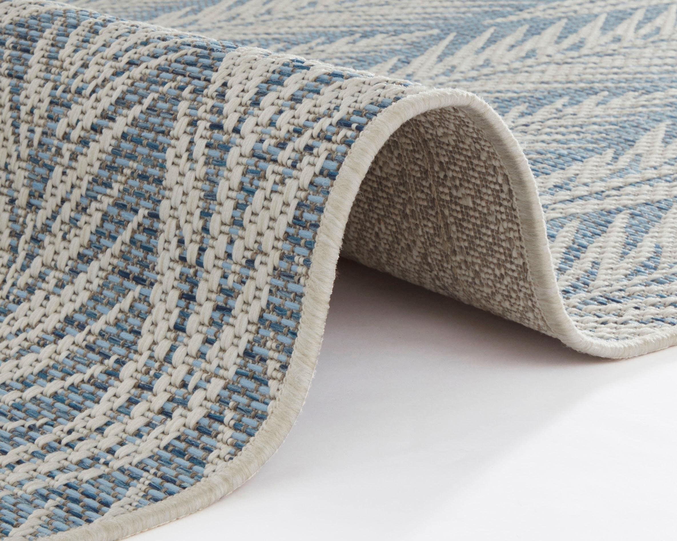 NORTHRUGS Teppich »Pella«, rechteckig, 4 mm Höhe, In-und Outdoor geeignet, Strapazierfähig und pflegeleicht, Flachgewebe