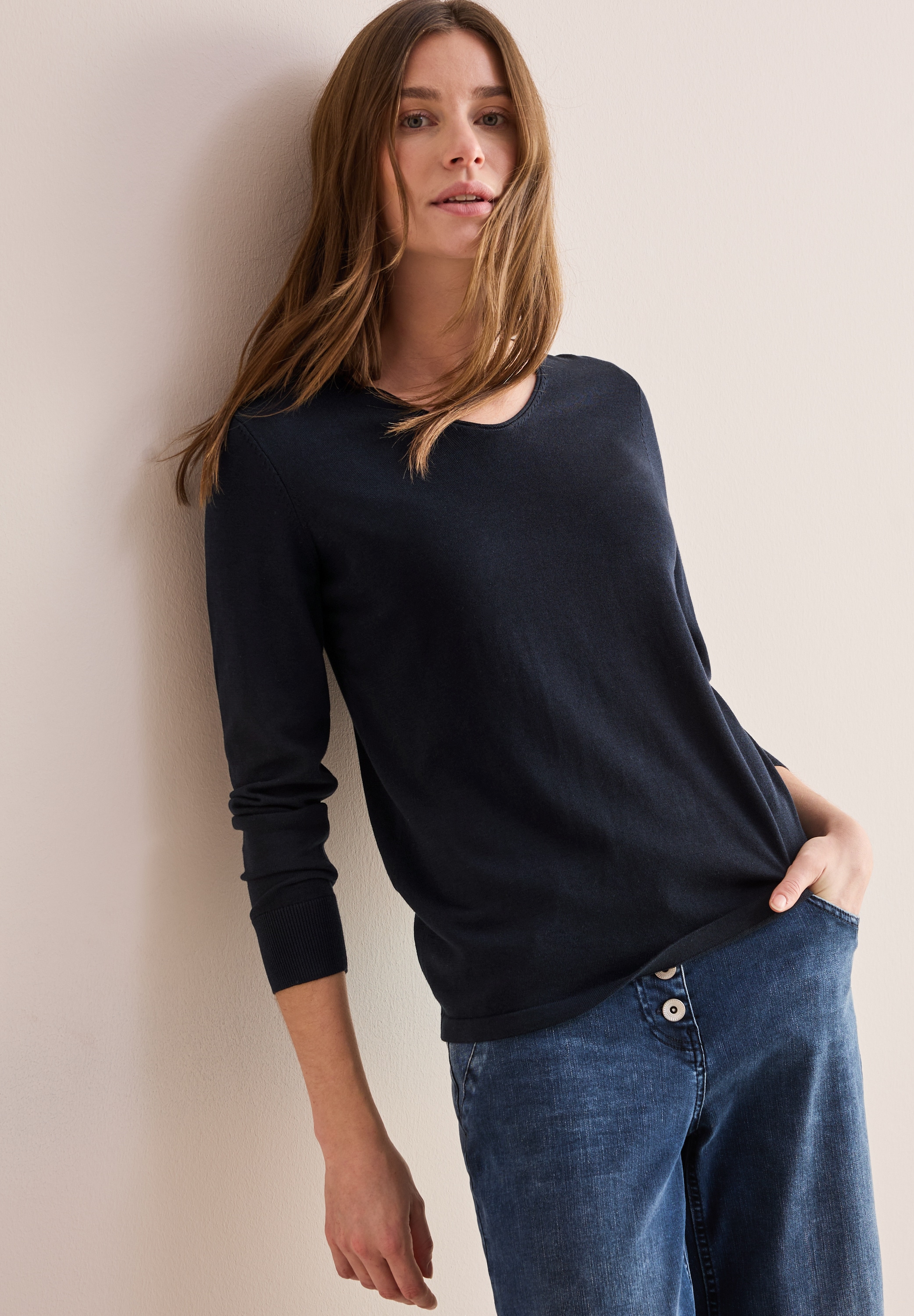 Cecil Strickpullover mit V-Ausschnitt