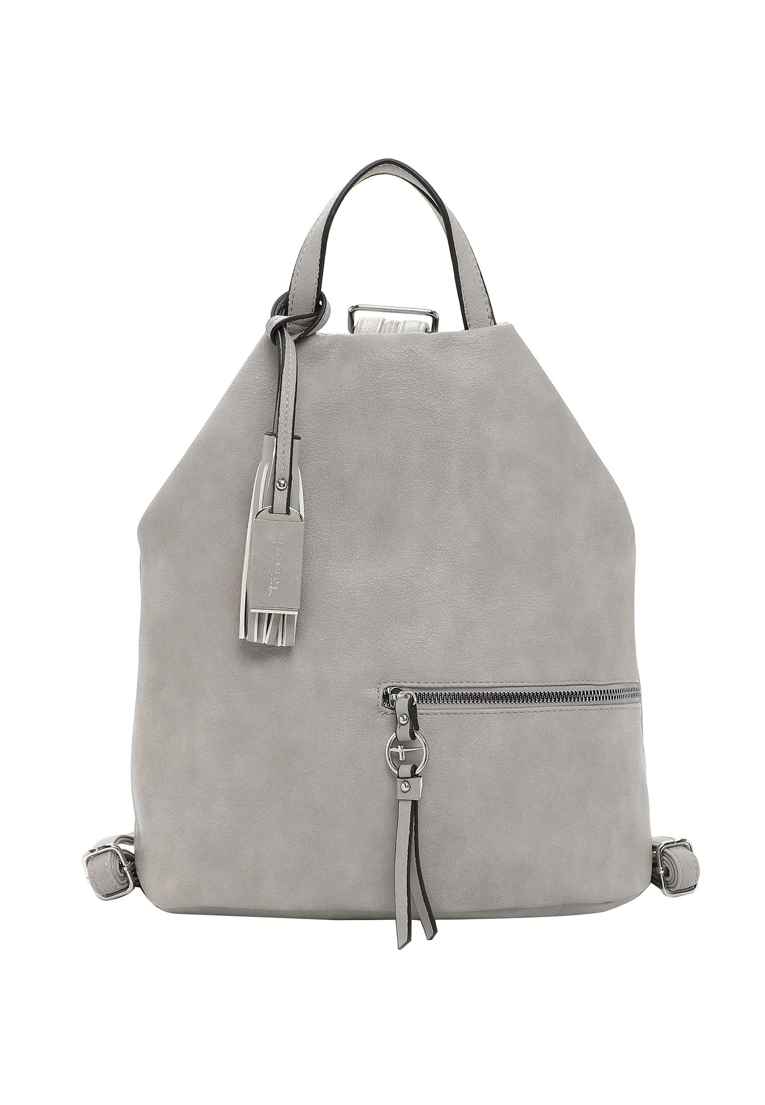 Tamaris, Damen, Rucksack »Rucksack TAS Nele«, lightgrey 810, B/H/T: 34 cm x 32 cm x 20 cm, lightgrey 810, Feinsynthetik in attraktivem Design