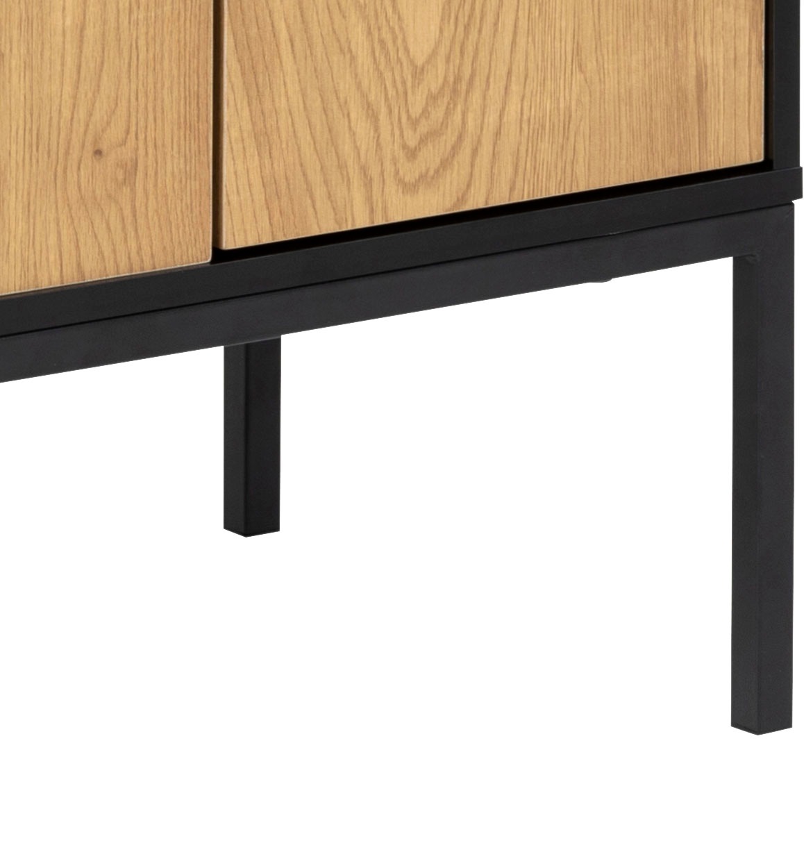 ACTONA GROUP Sideboard 1,  mit Wildeiche-Nachbildung, 3 Türen und 2 Schubladen, Breite 80 cm