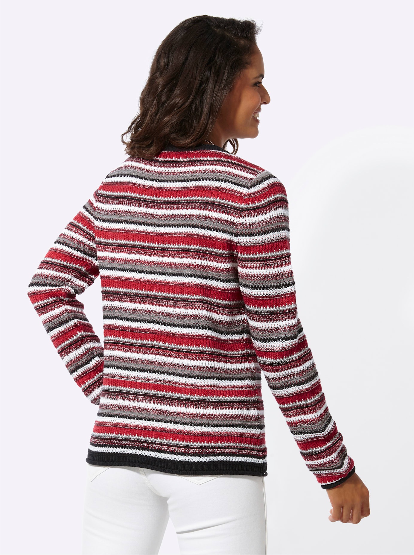 Casual Looks Strickpullover »Streifenpullover«