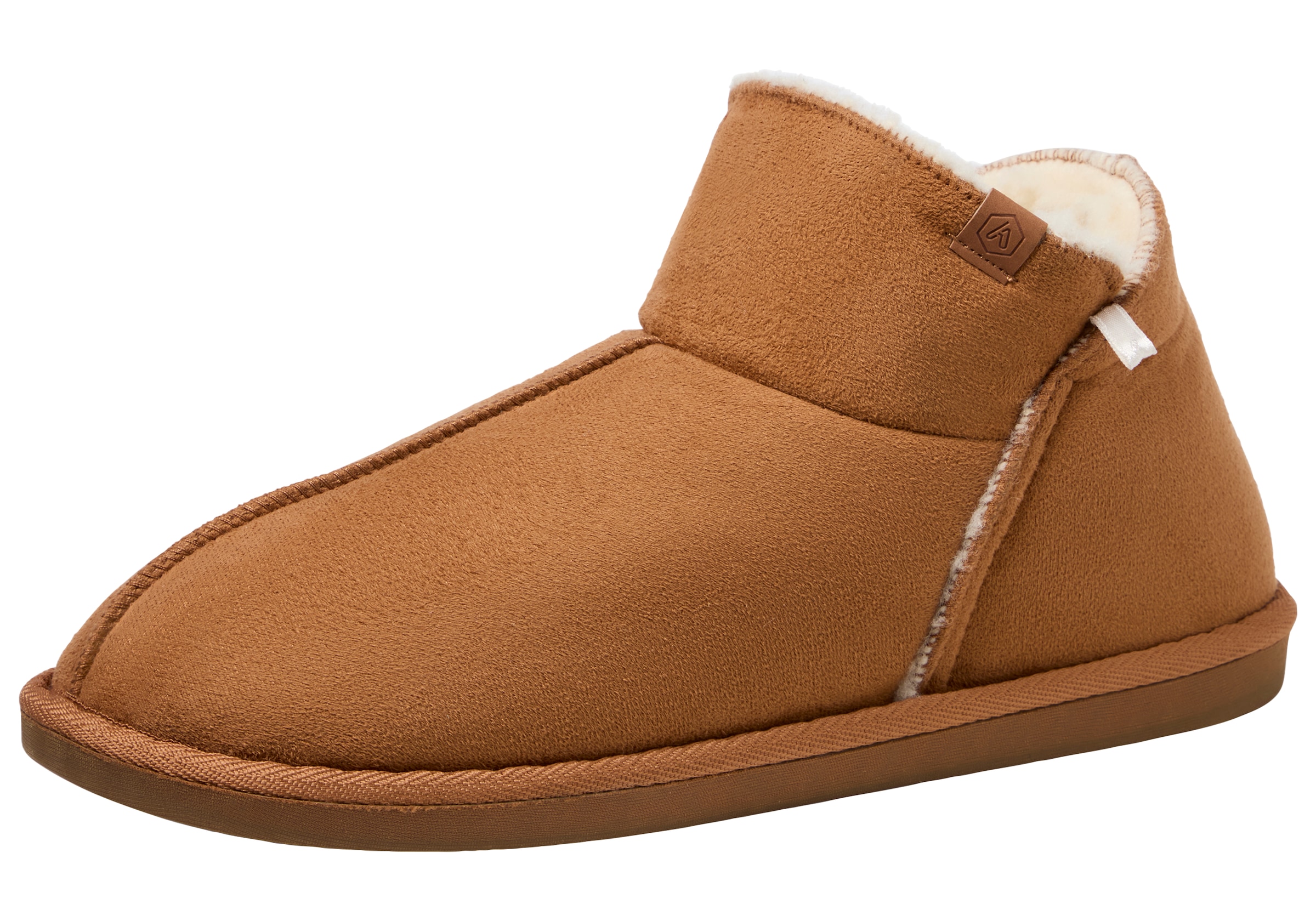Apollo Hausschuh »LADIES HOME BOOTS SUEDE«  mit Logoprägung und kuscheligen, wärmenden Innenfutter