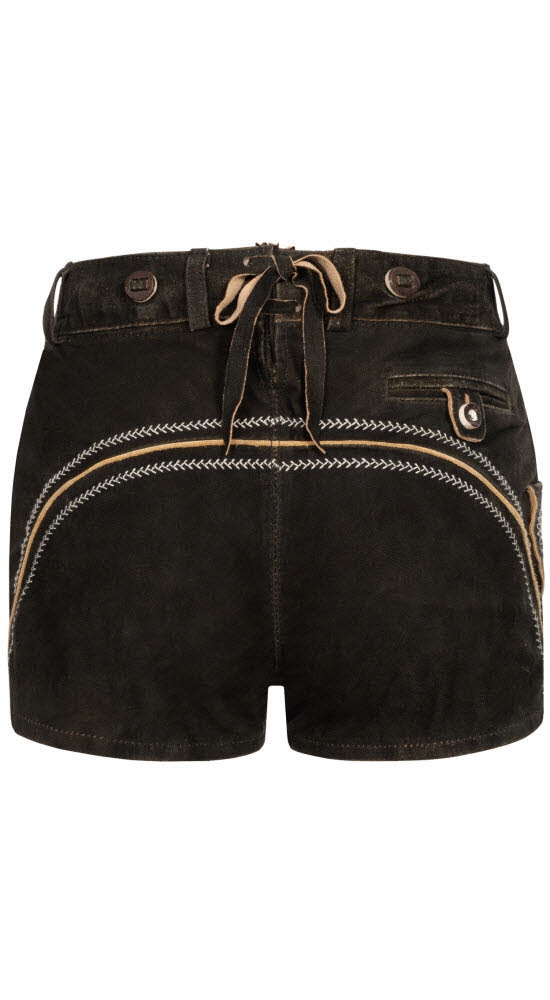 Nübler Trachtenlederhose »Lederhose Hotpant Hanna«